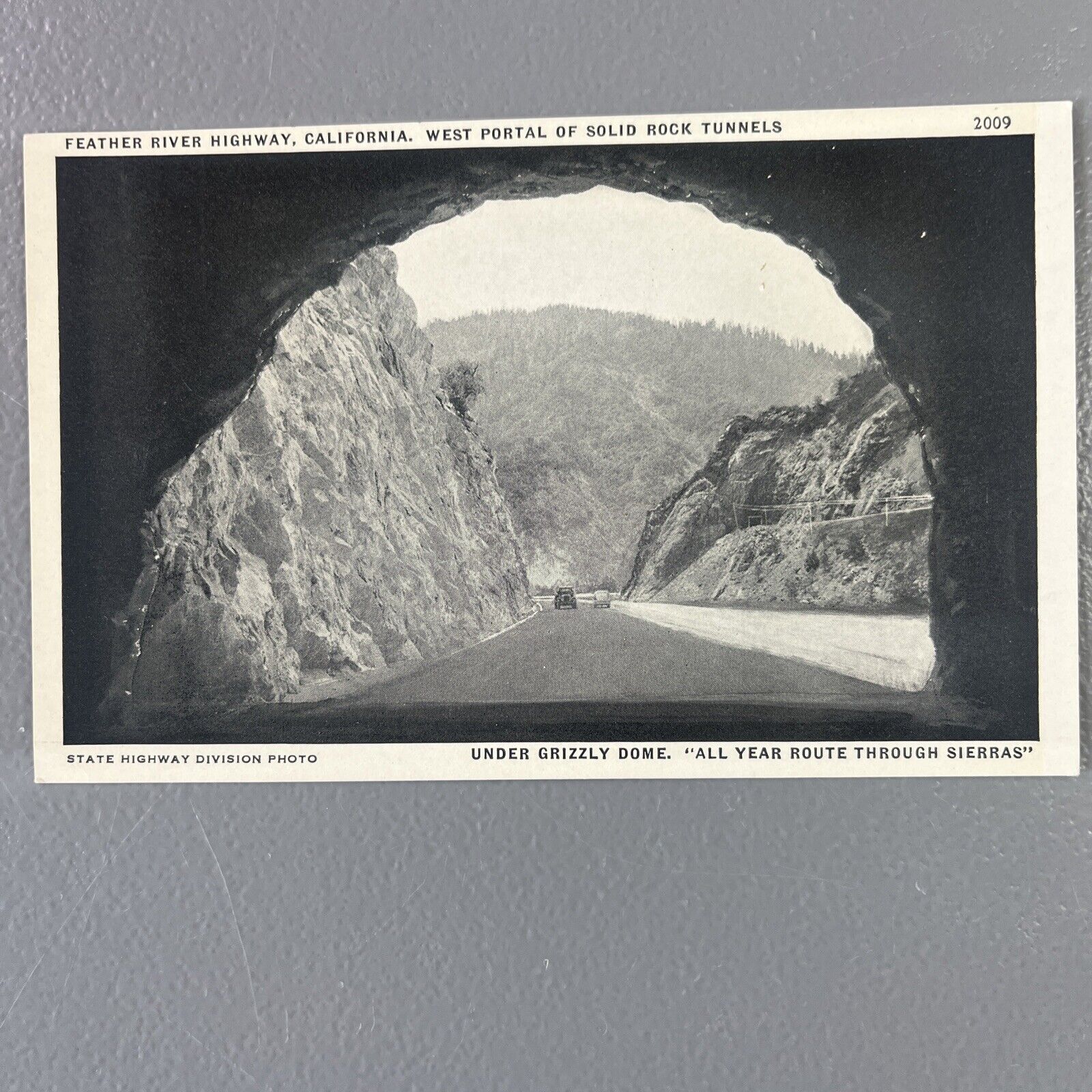 Vintage Feather River Highway Bridge Western Pacific Grizzly Dome Deckle CA