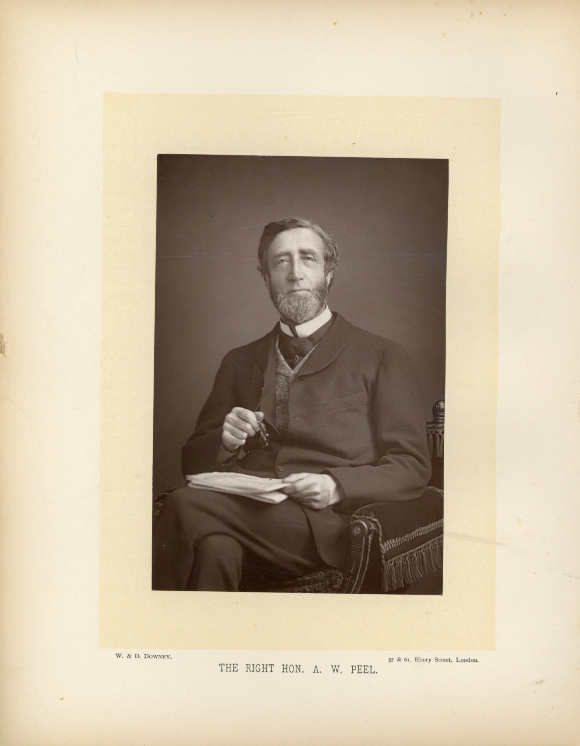 W&D Downey, London, Arthur Wellesley Peel (1829-1912), British politician