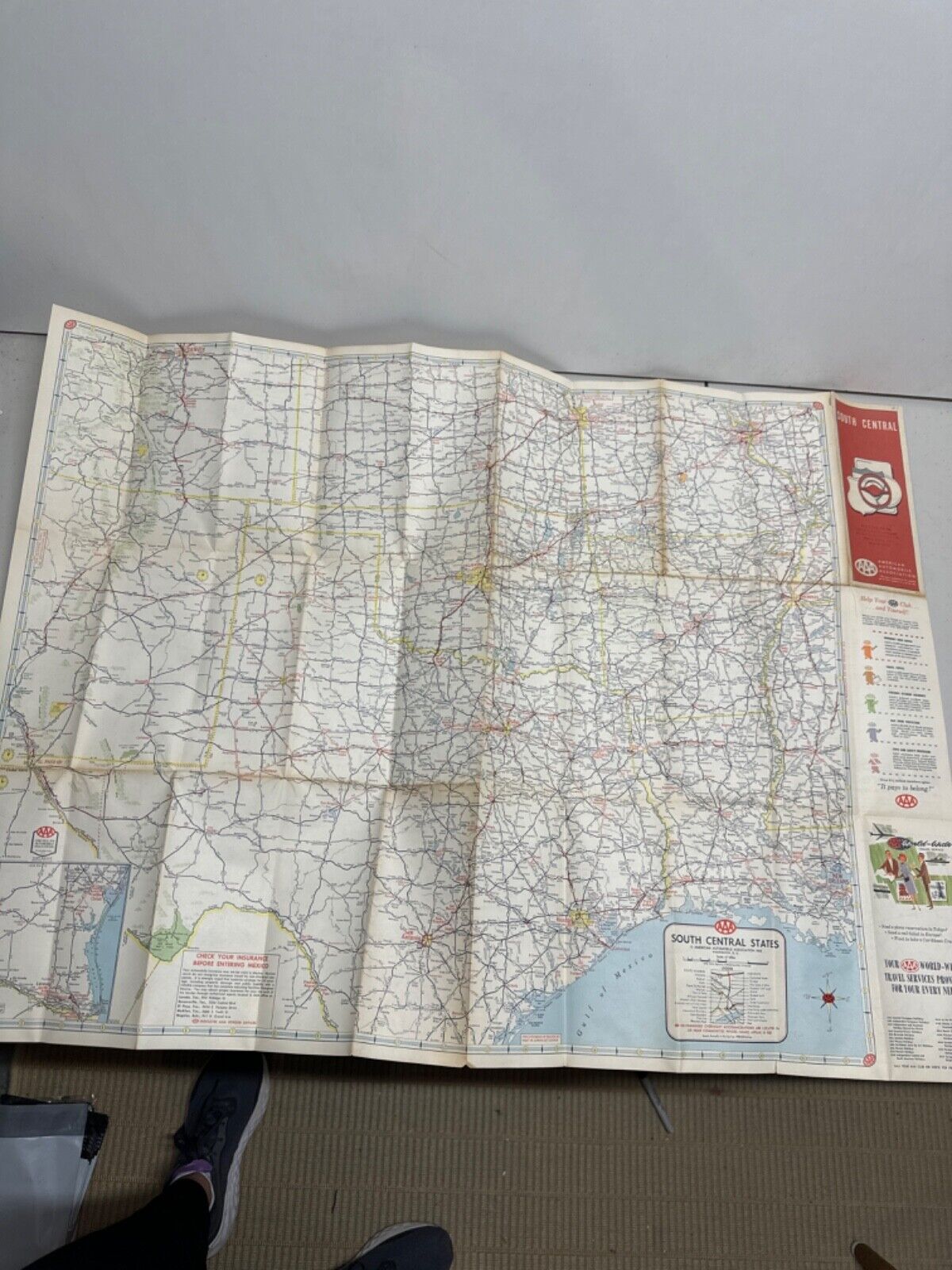 AAA 1965-1966 Maps South Central US and Northwestern