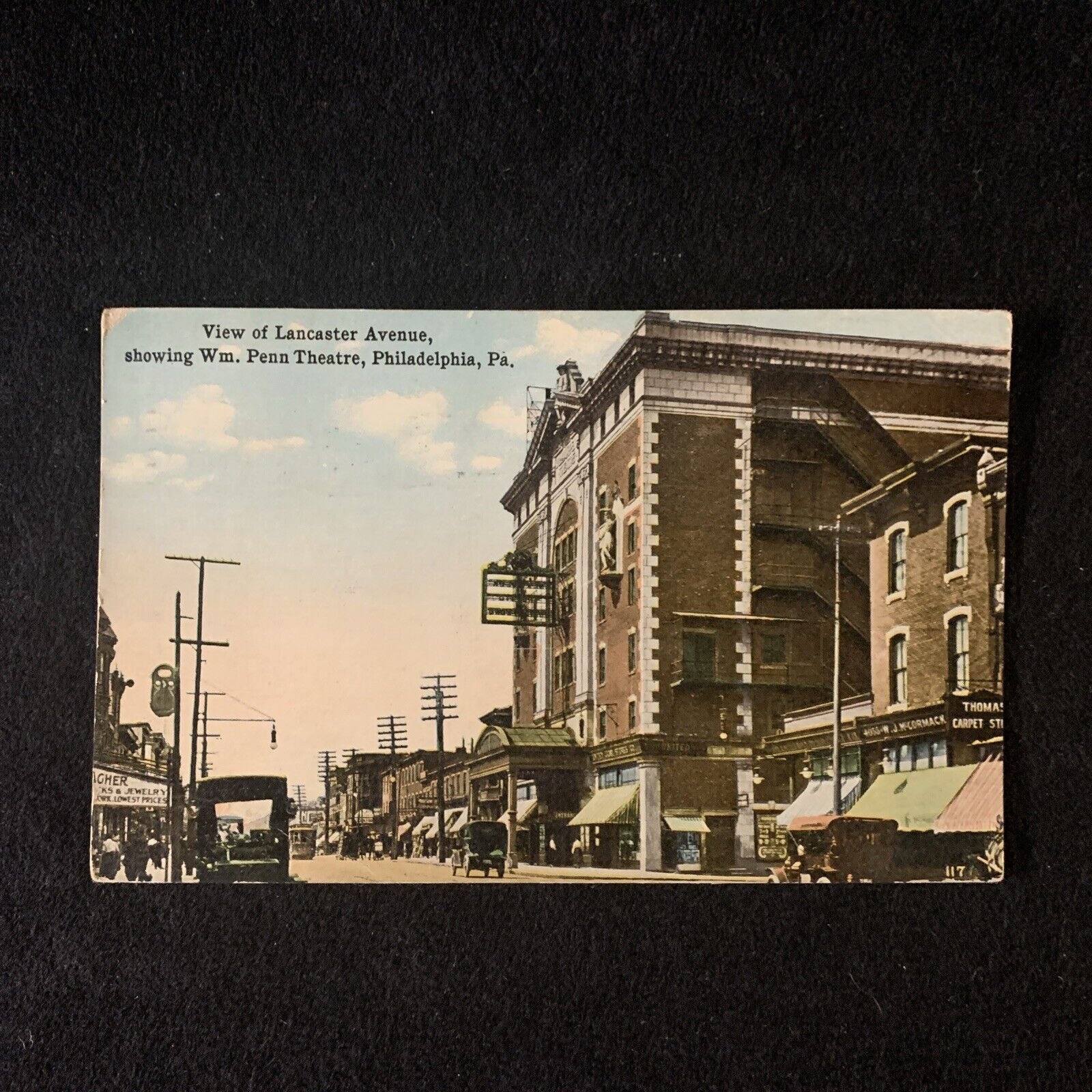 c1917 Lancaster Ave. William Penn Theater Philadelphia PA Postcard