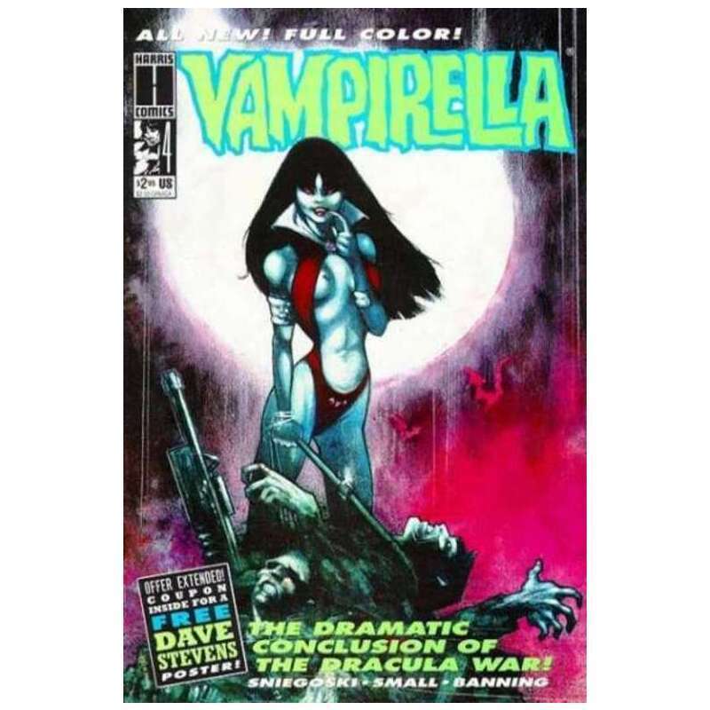 Vampirella #4 1992 series Harris comics NM minus Full description below [p,