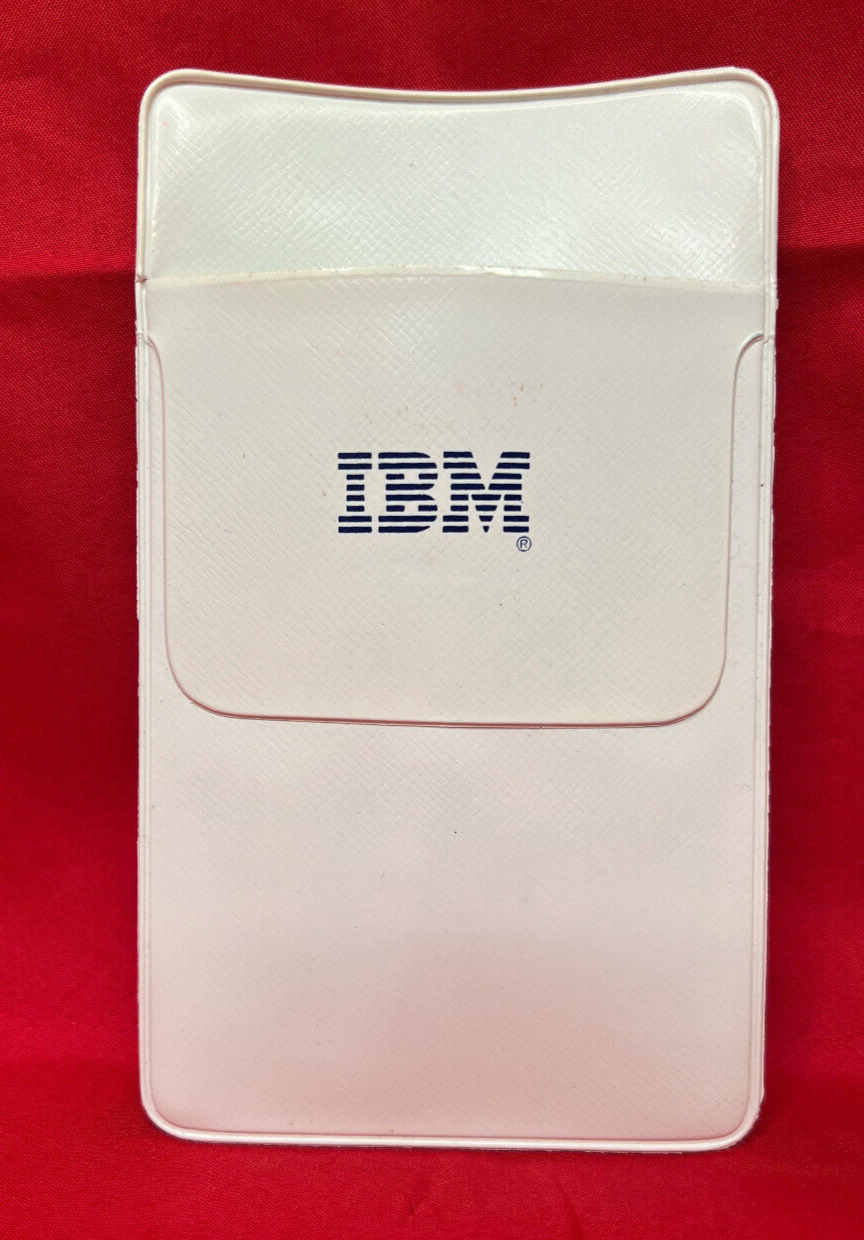 Vintage IBM Large Logo Pen Pencil Pocket Protector Organizer Engineer Computer