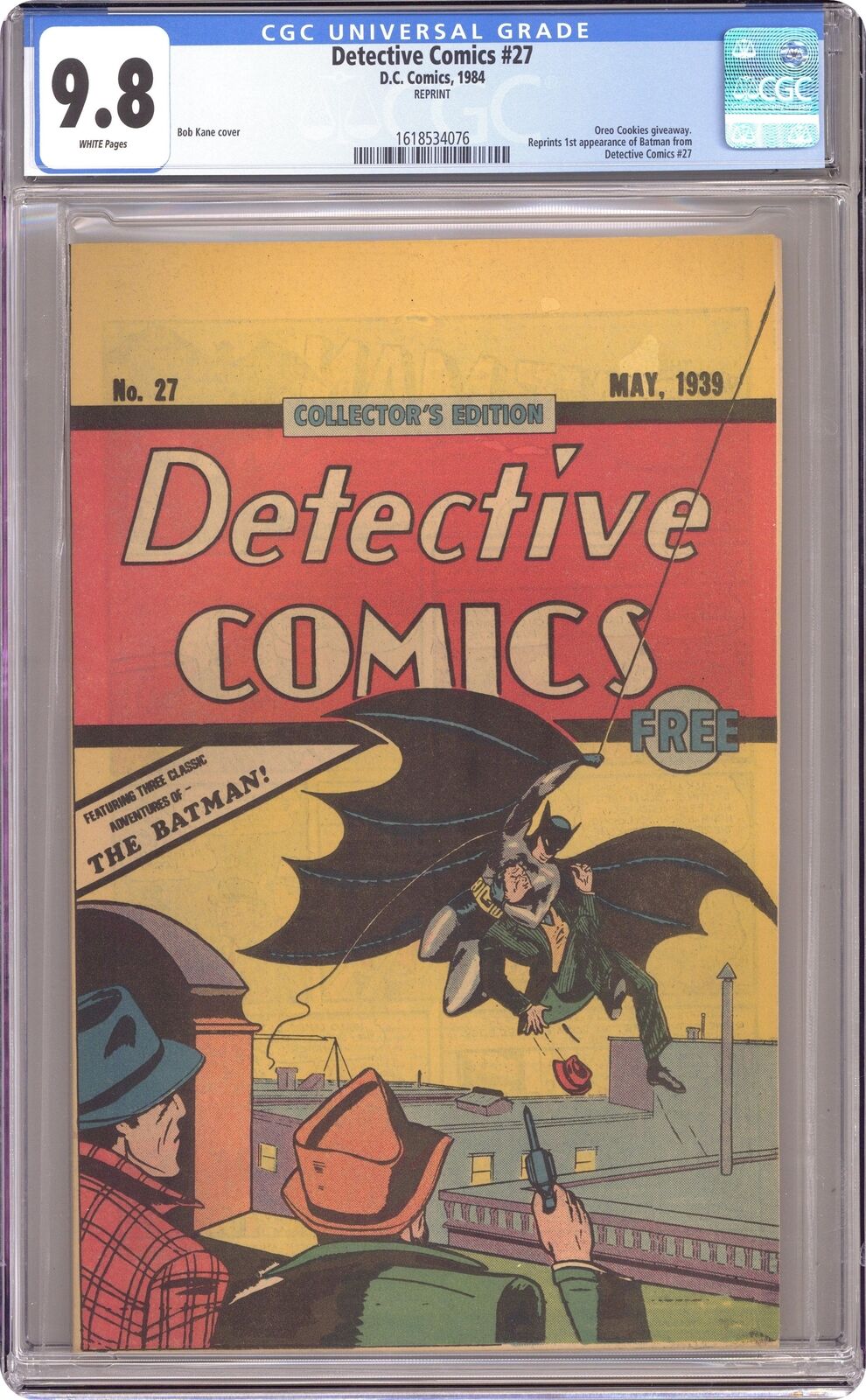 Detective Comics Oreo Cookie Giveaway #27 CGC 9.8 1984 1618534076
