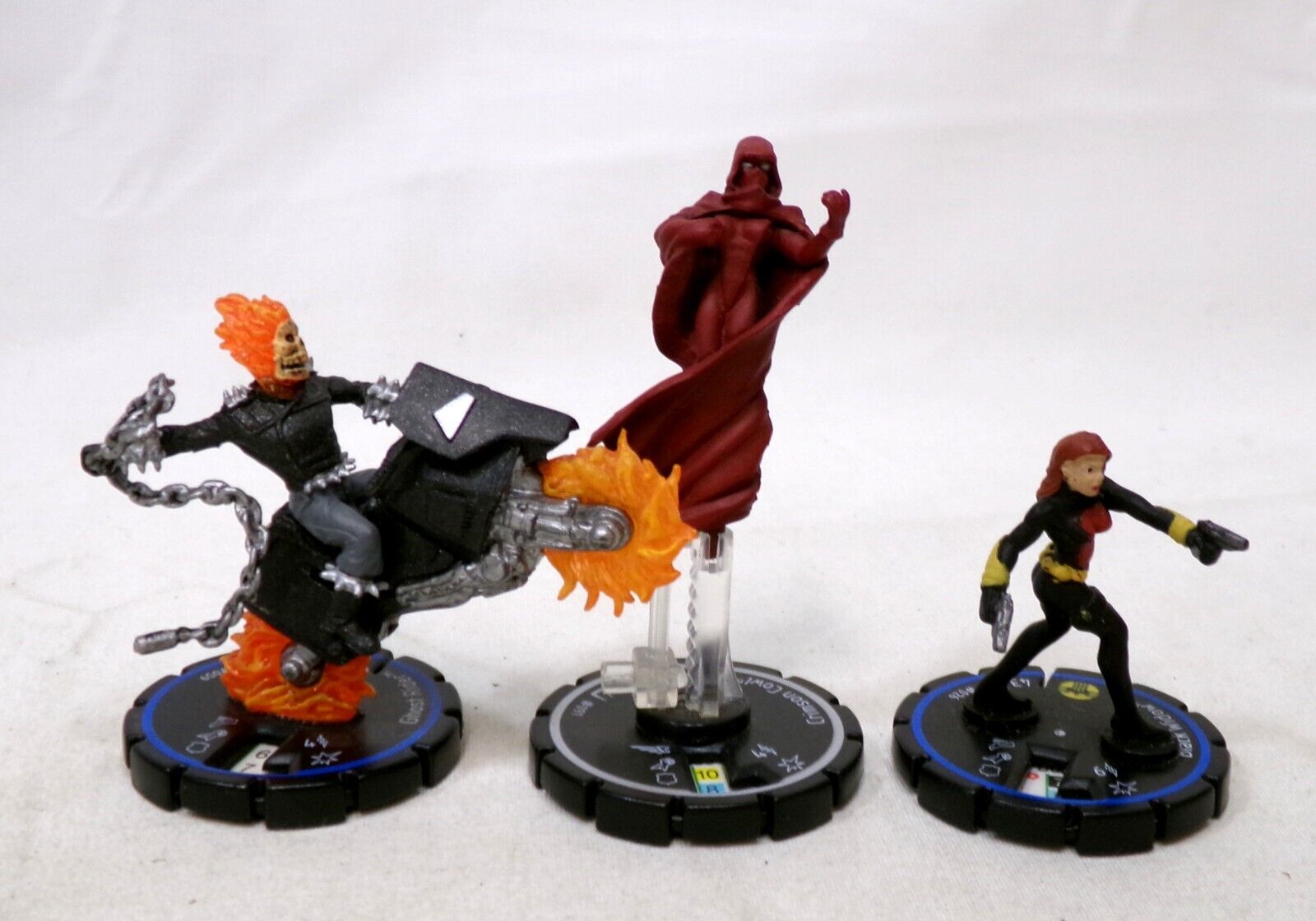 Wizkids Marvel Heroclix Ultimates Miniatures Lot Crimson Cowl Ghost Rider Widow