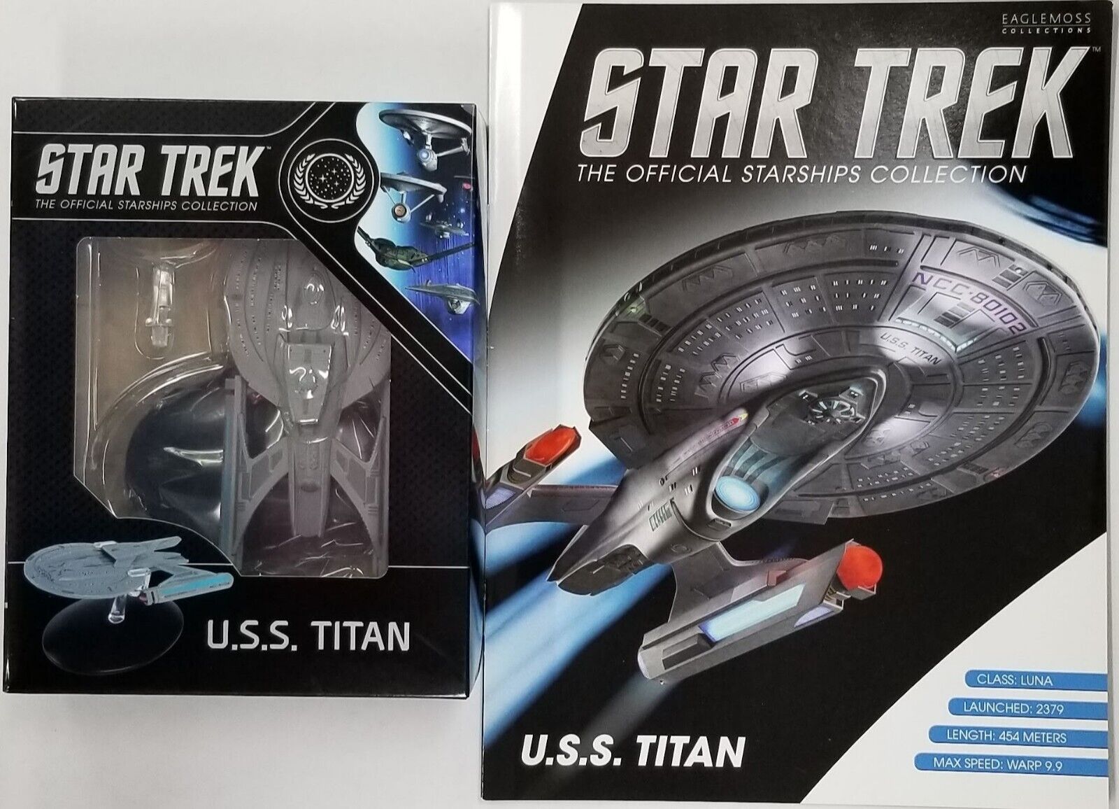 Eaglemoss Star Trek USS Titan NCC-80102 Special Edition WITH FULL SIZE MAGAZINE