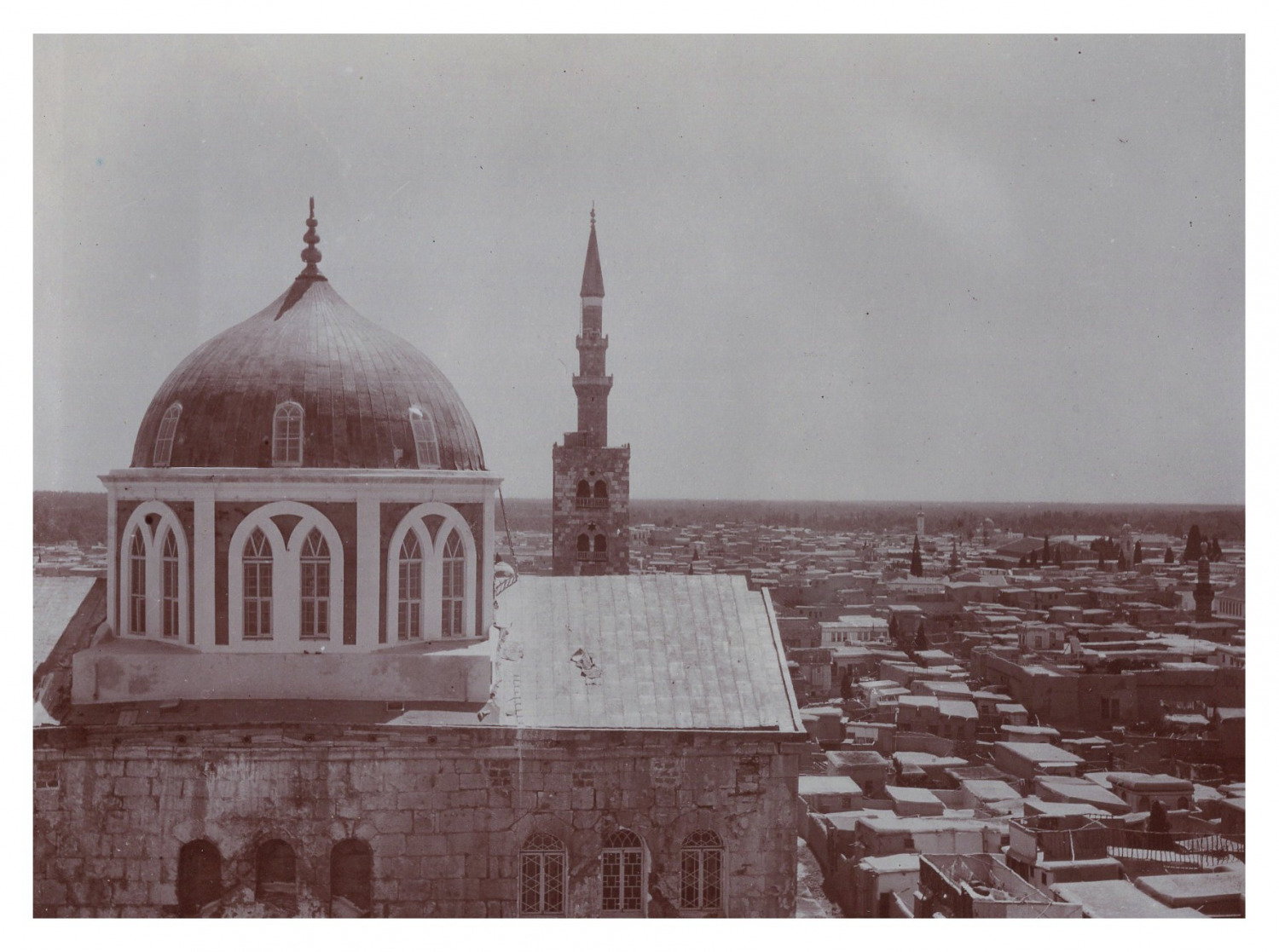 Syria, Damascus, Panoramic View, Vintage Print, circa 1900 Vintage Print Le