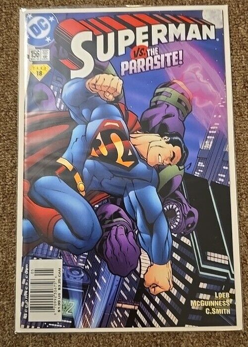 SUPERMAN No 156 MAY 2000 COMIC * DC COMICS * vs THE PARASITE