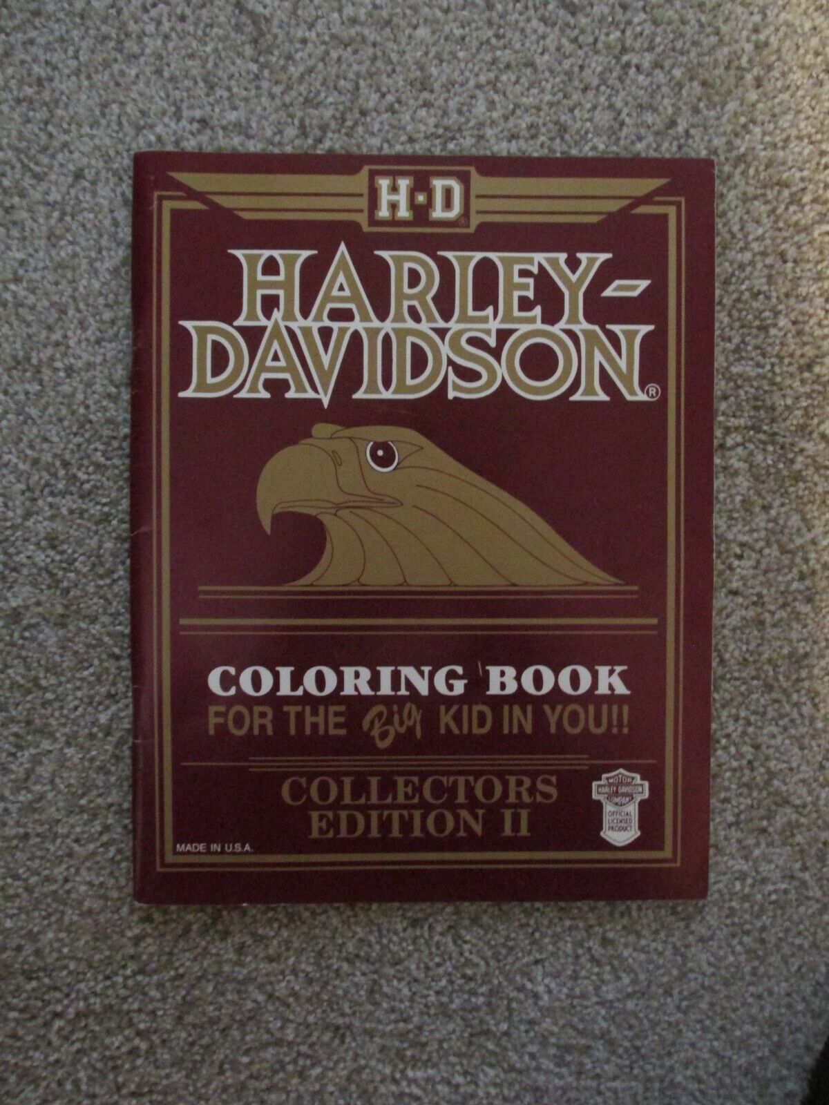 Vintage Harley Davidson Coloring Book