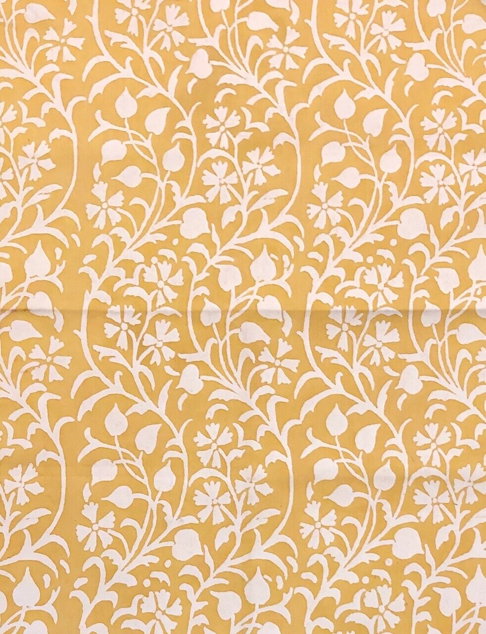 GROVES BROS Nancy Mimosa Yellow Cotton Remnant New