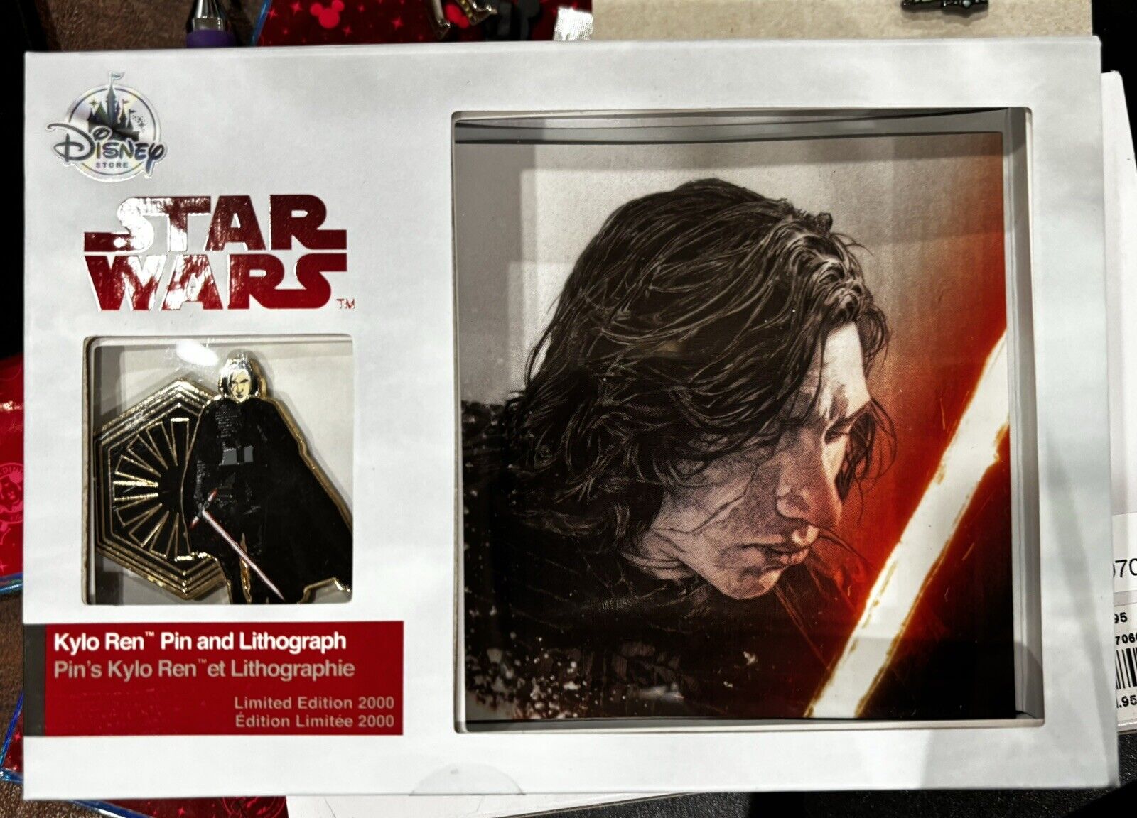 PP125546 Star Wars: The Last Jedi Pin Collection - Kylo Ren Pin and Lithograph