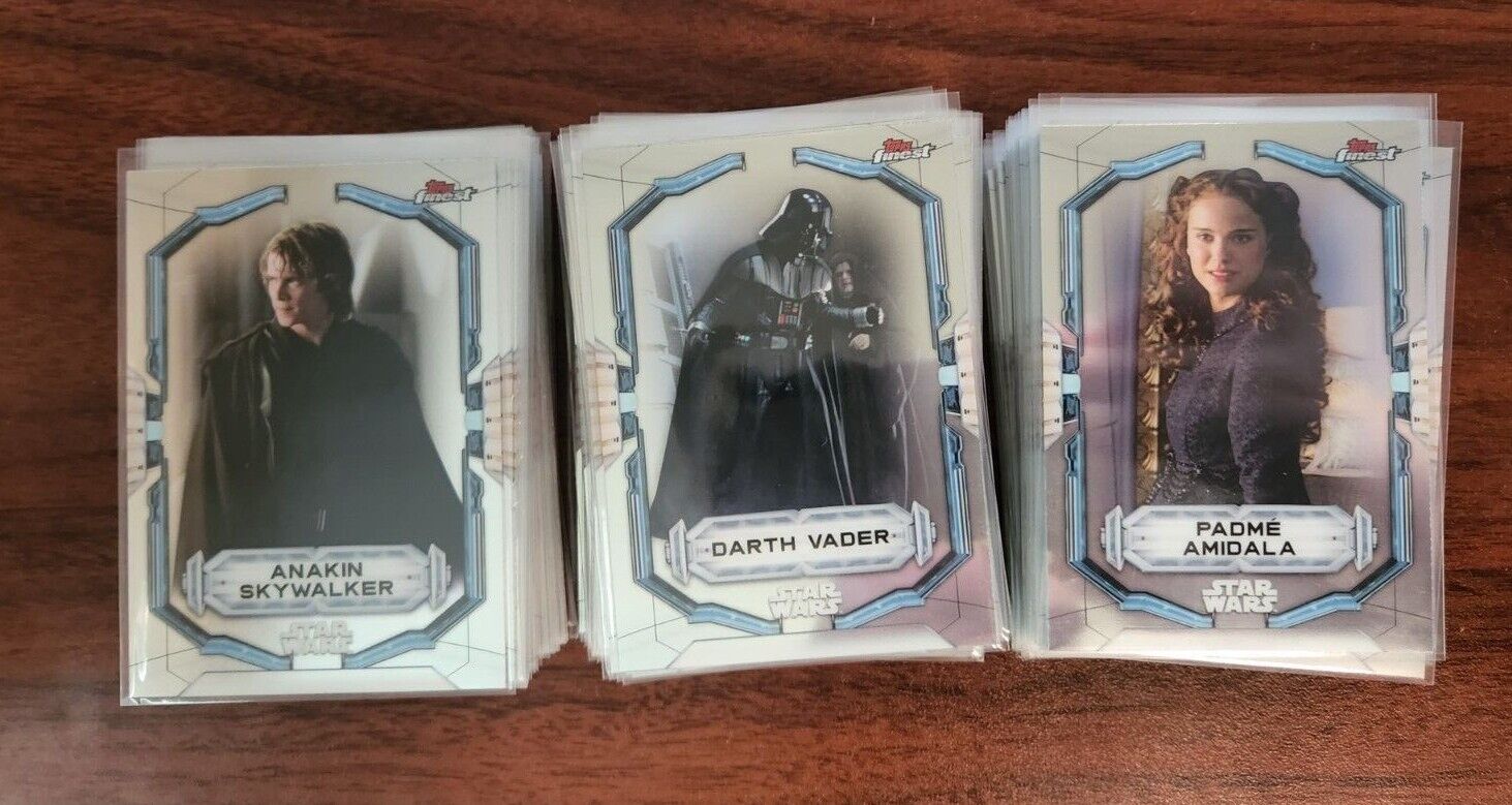 2022 Topps Finest Star Wars Base Cards 1 - 100 COMPLETE YOUR SET 