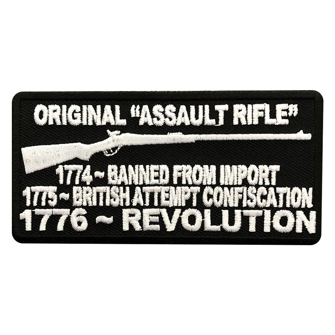 Original Assault Rifle 2nd Amendment Gun NRA MC BIKER PATCH 