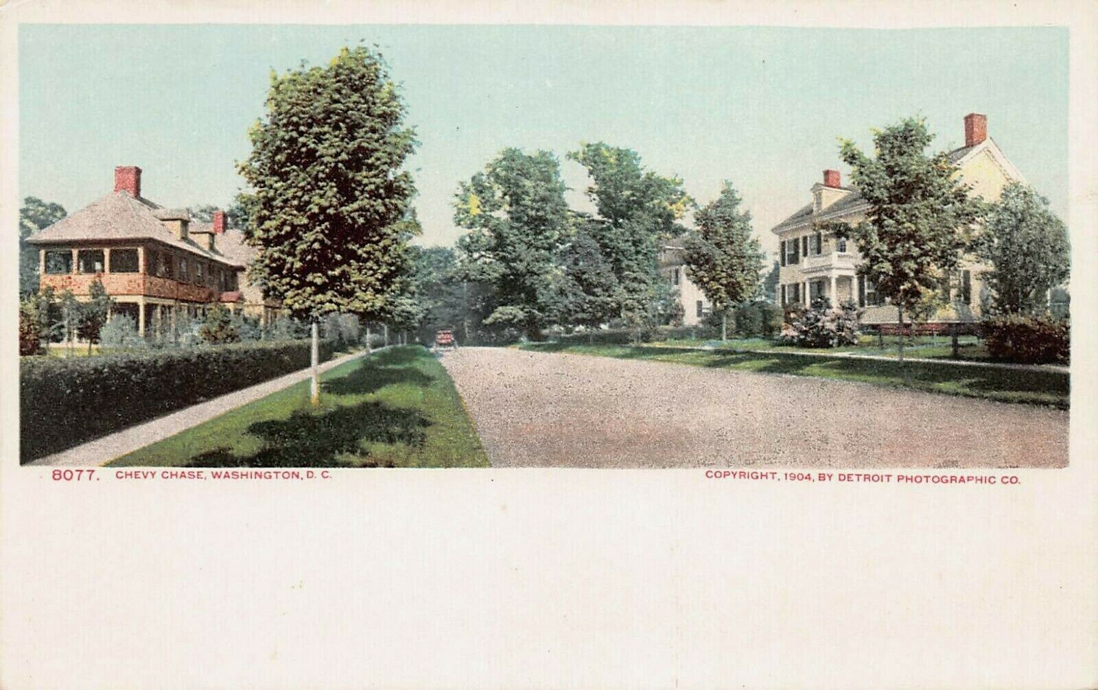 Chevy Chase, Washington, D.C., 1904 Postcard, Unused, Detroit Photographic Co.