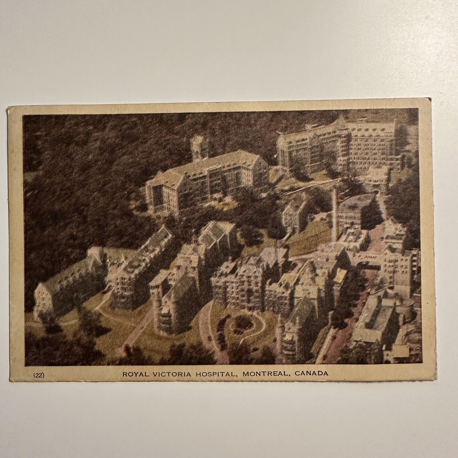 Postcard Royal Victoria Hospital Montreal Canada Postmarked 1946