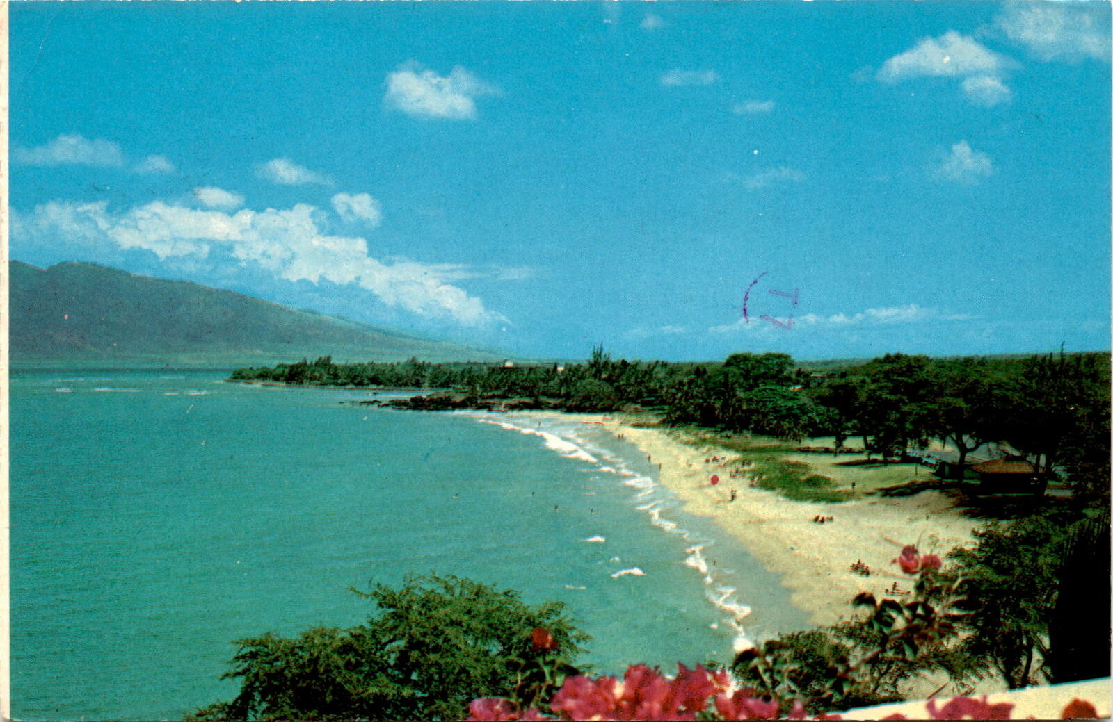 Kamaole Beach Park Kihei Maui Hawaii gently sloping beaches golden Postcard