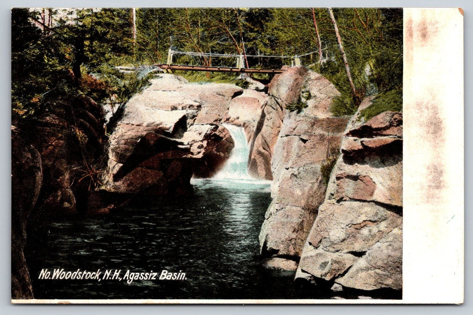 Postcard New Hampshire North Woodstock Agassiz Basin 13E