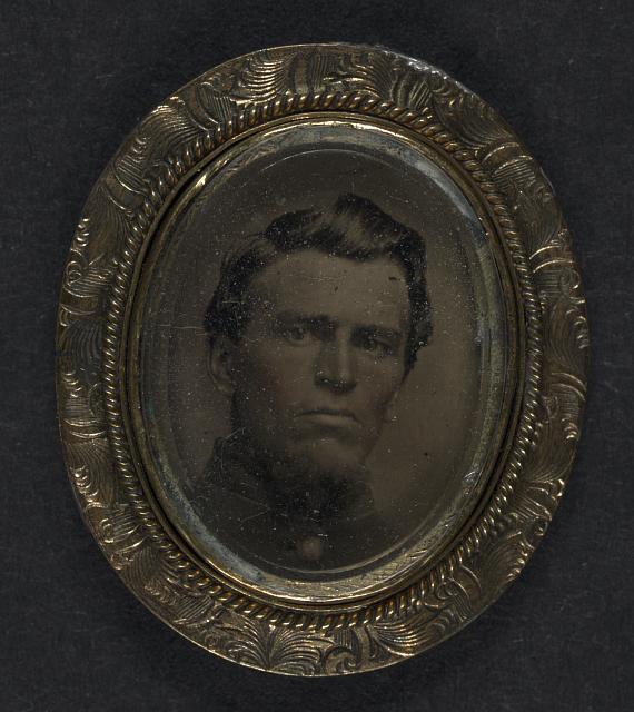 Photo:Unidentified Soldier,American Civil War,Military Uniform,1861-1865
