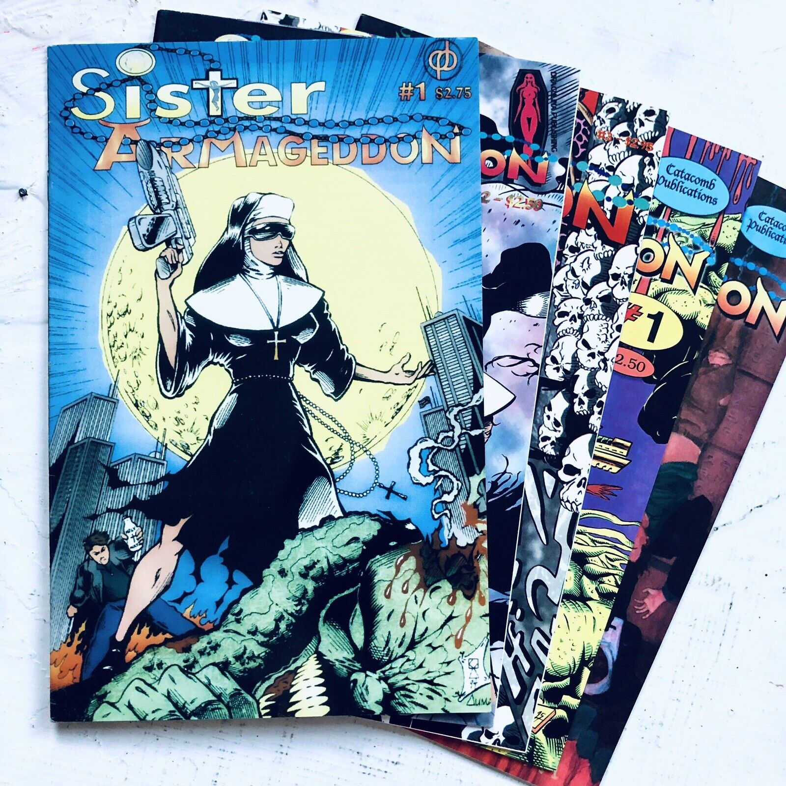 SISTER ARMAGEDDON Lot of 5 || Complete || Rob Durham || Draculina Comics || 1995