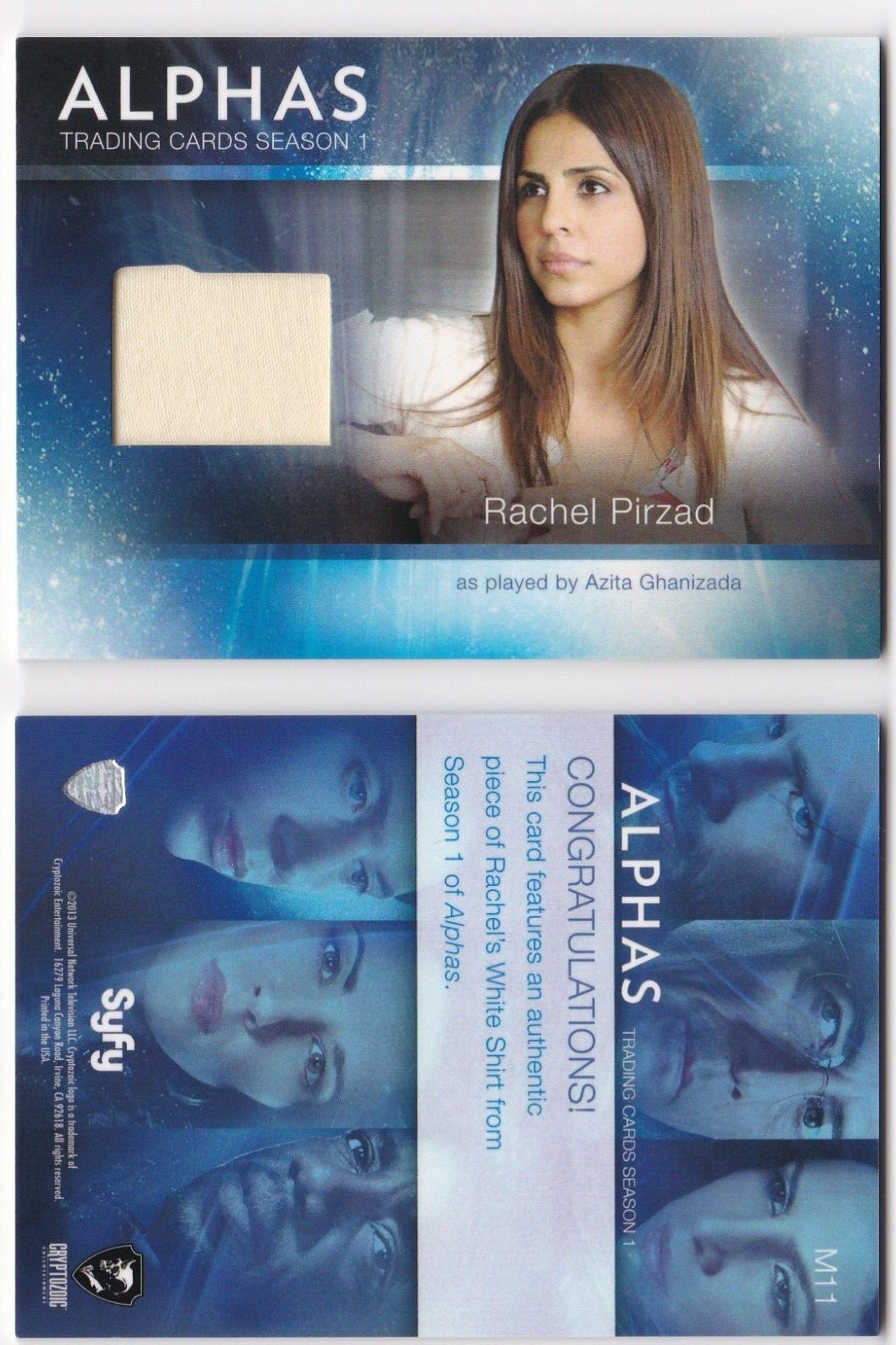 Alphas Season 1 Rachel Pirzad\'s Wardrobe Costume Card M11