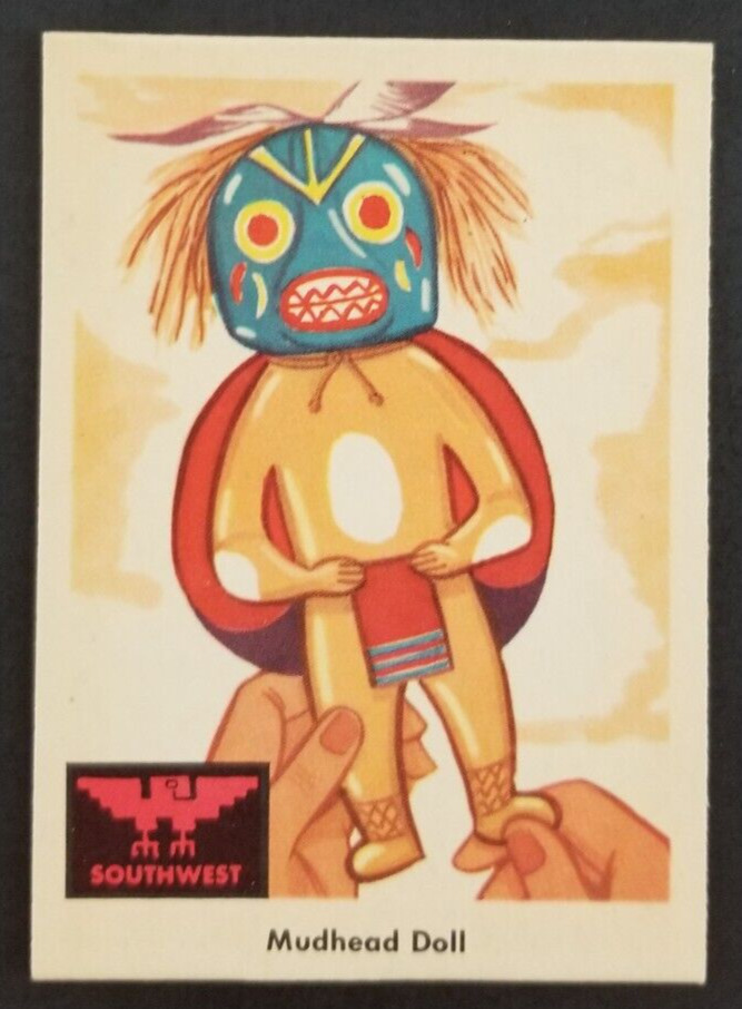 Vintage 1959 Mudhead Doll Indian Fleer Card #52 (NM)