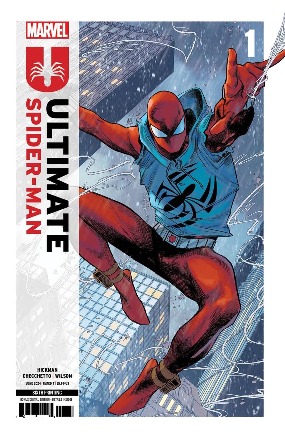 Ultimate Spider-Man #1 6th Print  2024 NM Marvel Comics Scarlet Spider Ben Riley
