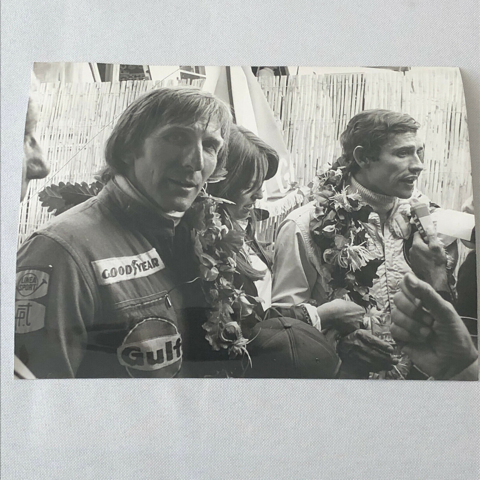 Vintage Racing Photo Photograph 1975 24 Hours of LeMans ? Jacky Ickx Derek Bell 