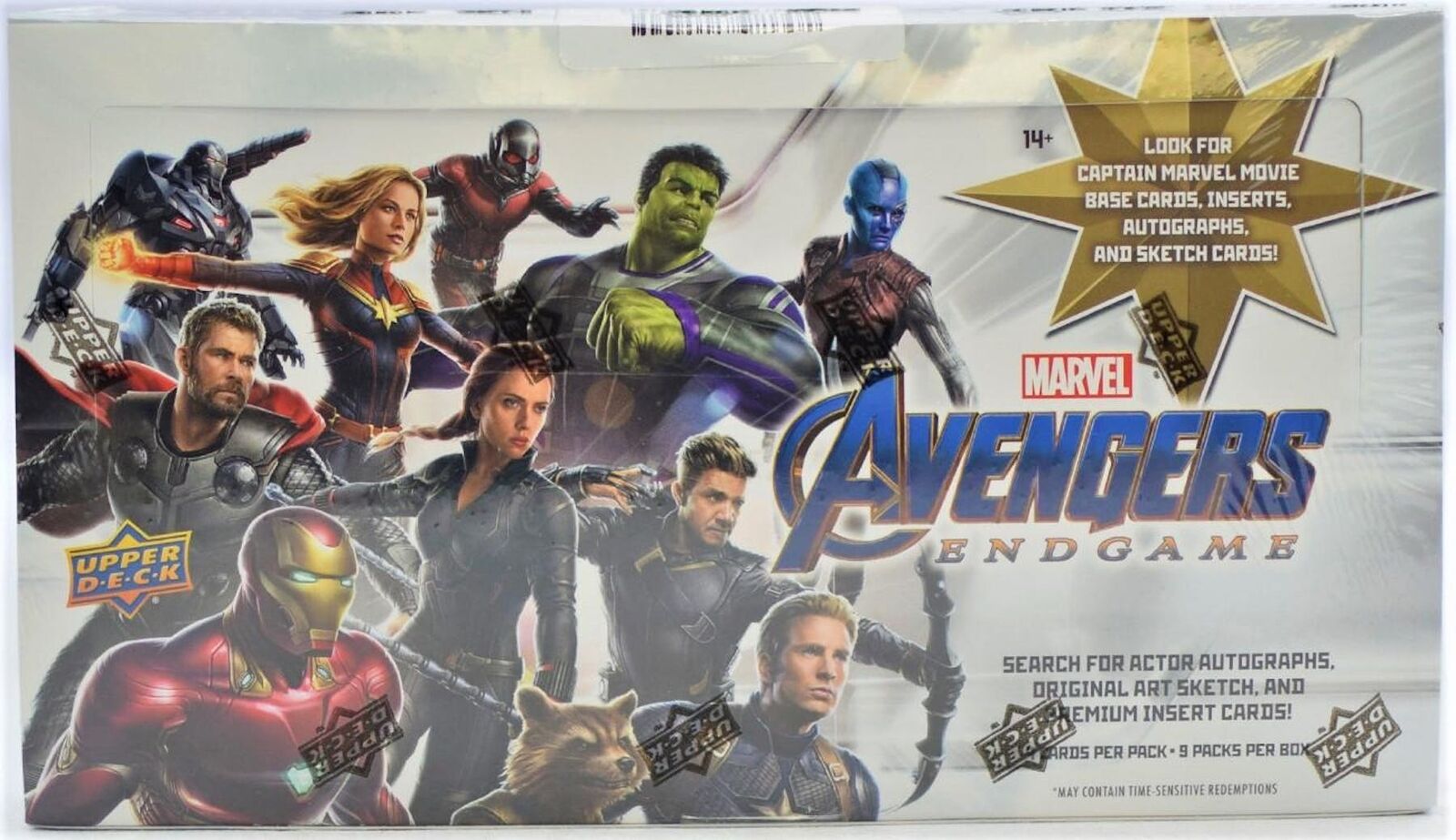 Marvel Avengers Endgame Captain Marvel Hobby Box (Upper Deck 2020) English Facto