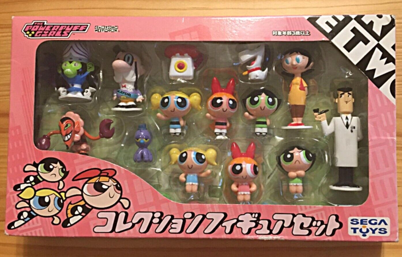 Powerpuff Girls Collection Figure Cartoon Network Figure SEGA TOYS PPG Rare USED
