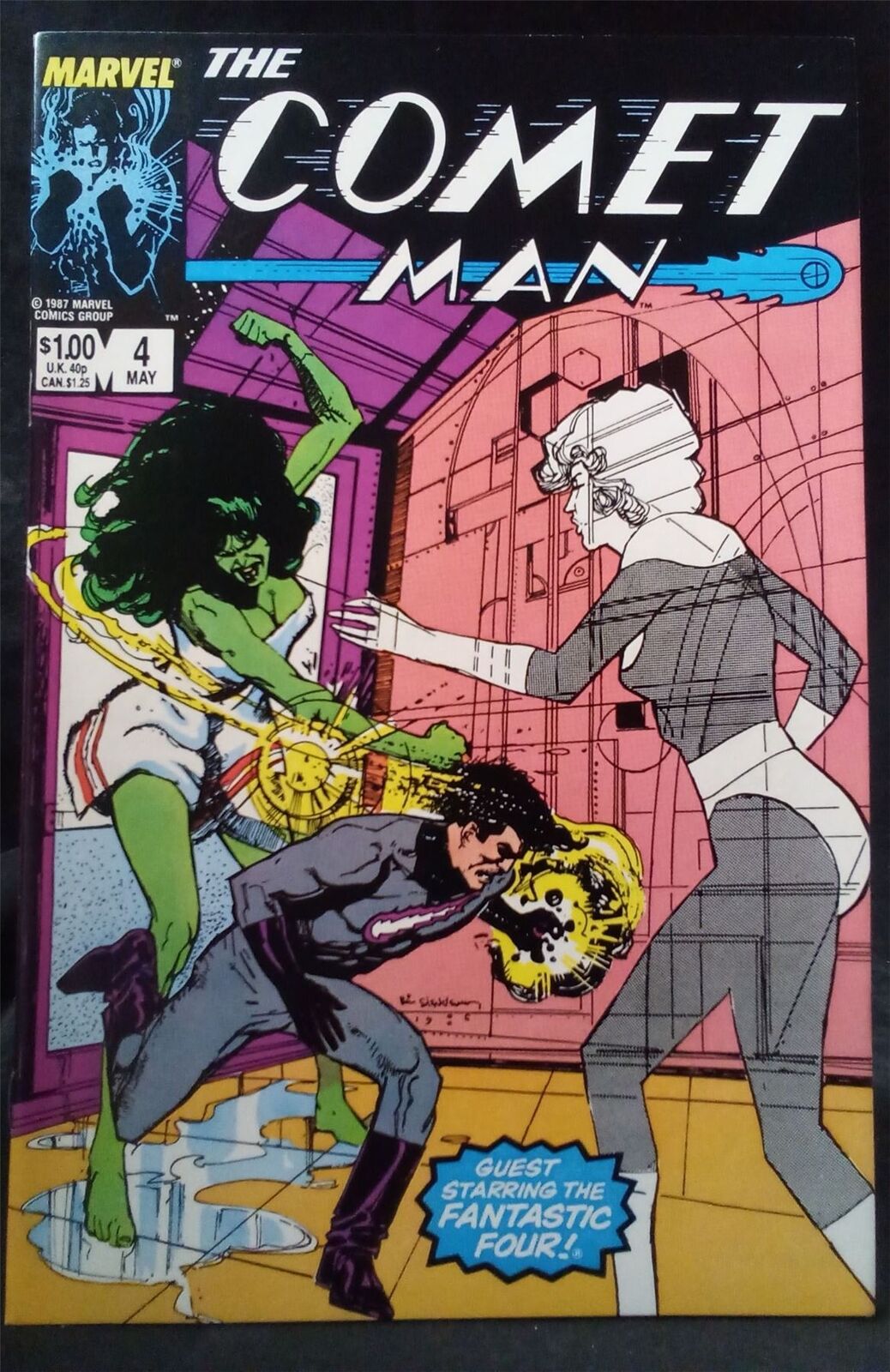 Comet Man #4 1987 Marvel Comics Comic Book 