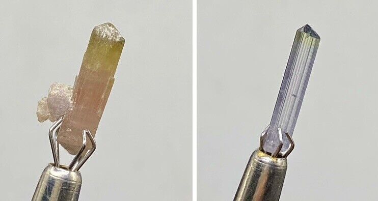 Natural Bio Color Terminated Tourmaline Crystals From Afghanistan / 3.50 Carats