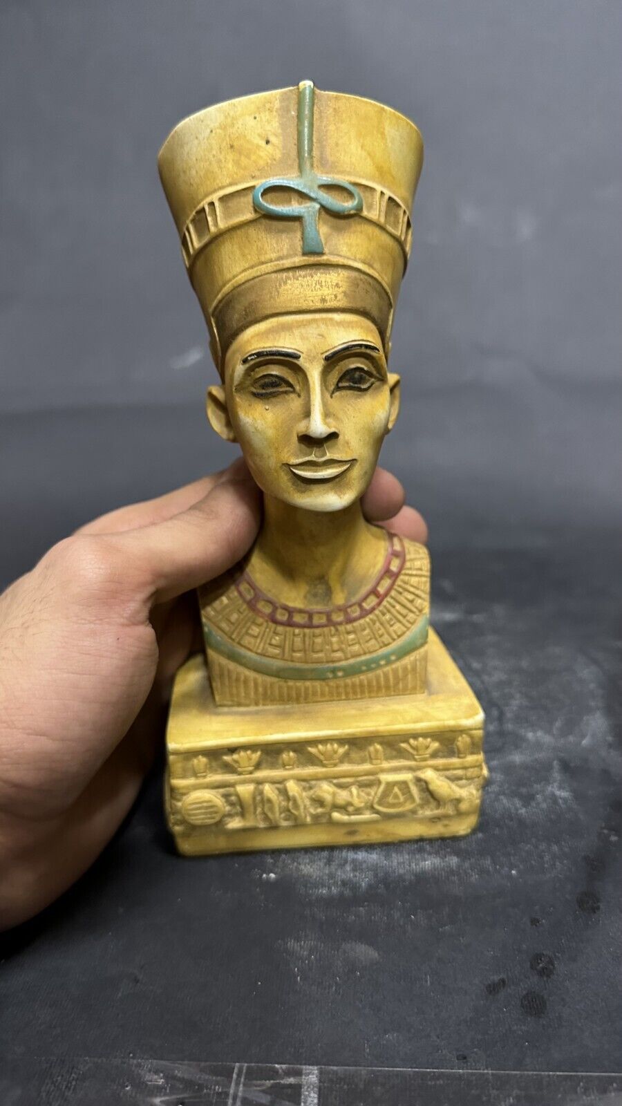 Antique Rare Queen Nefertiti Hieroglyph Ancient Pharaonic Unique Egyptian BC