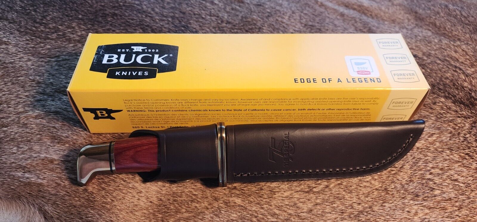 Buck 119 Build Out - BOS S30V - Cocobolo & Brass - 0119BO18-B