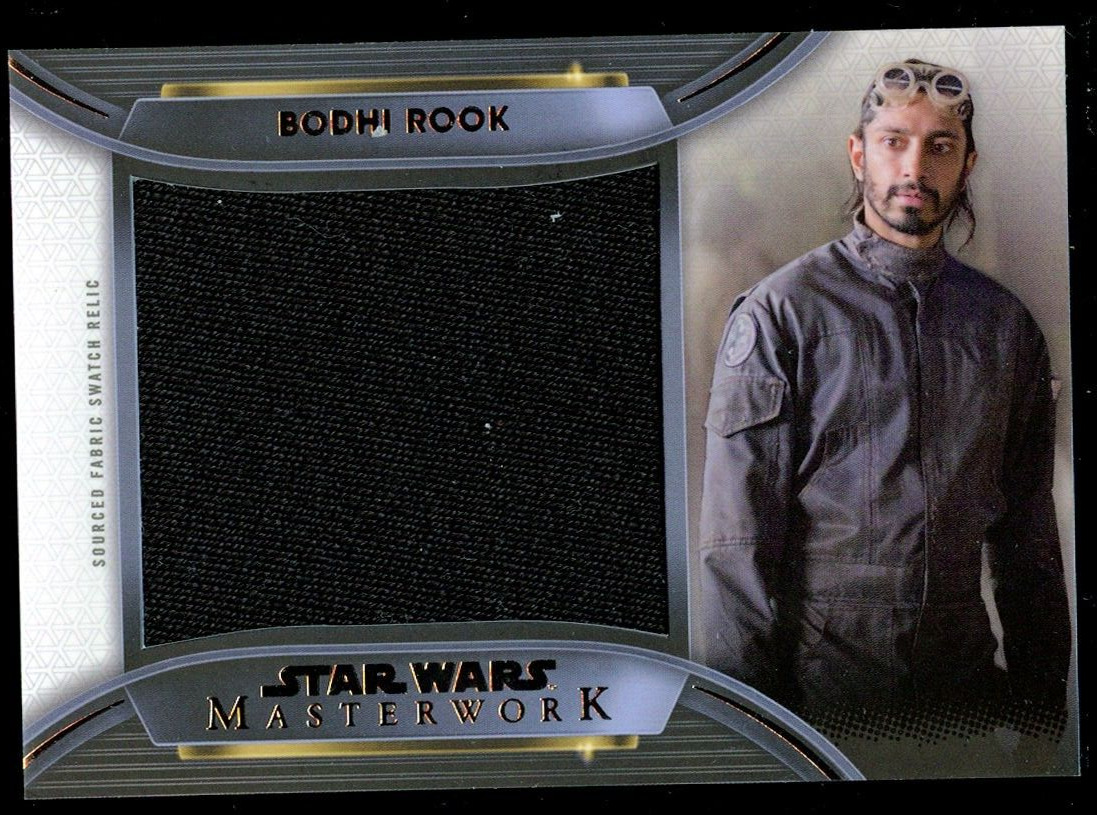 Star Wars Masterwork 2021 Topps Bodhi Rook Fabric Swatch Relic Card Collectable