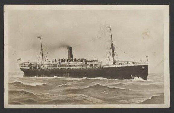 RPPC Postcard NORDDEUTSCHER LLOYD SS BREMEN Maiden Voyage July 1929