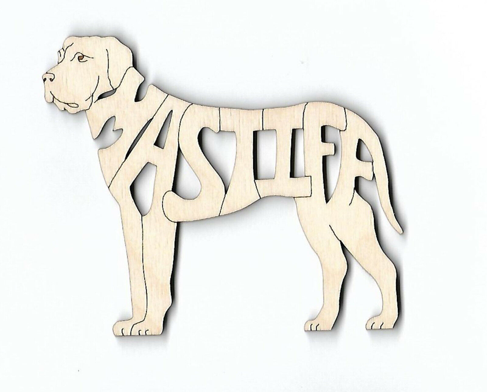 Mastiff Dog laser cut wood Magnet English Mastiff