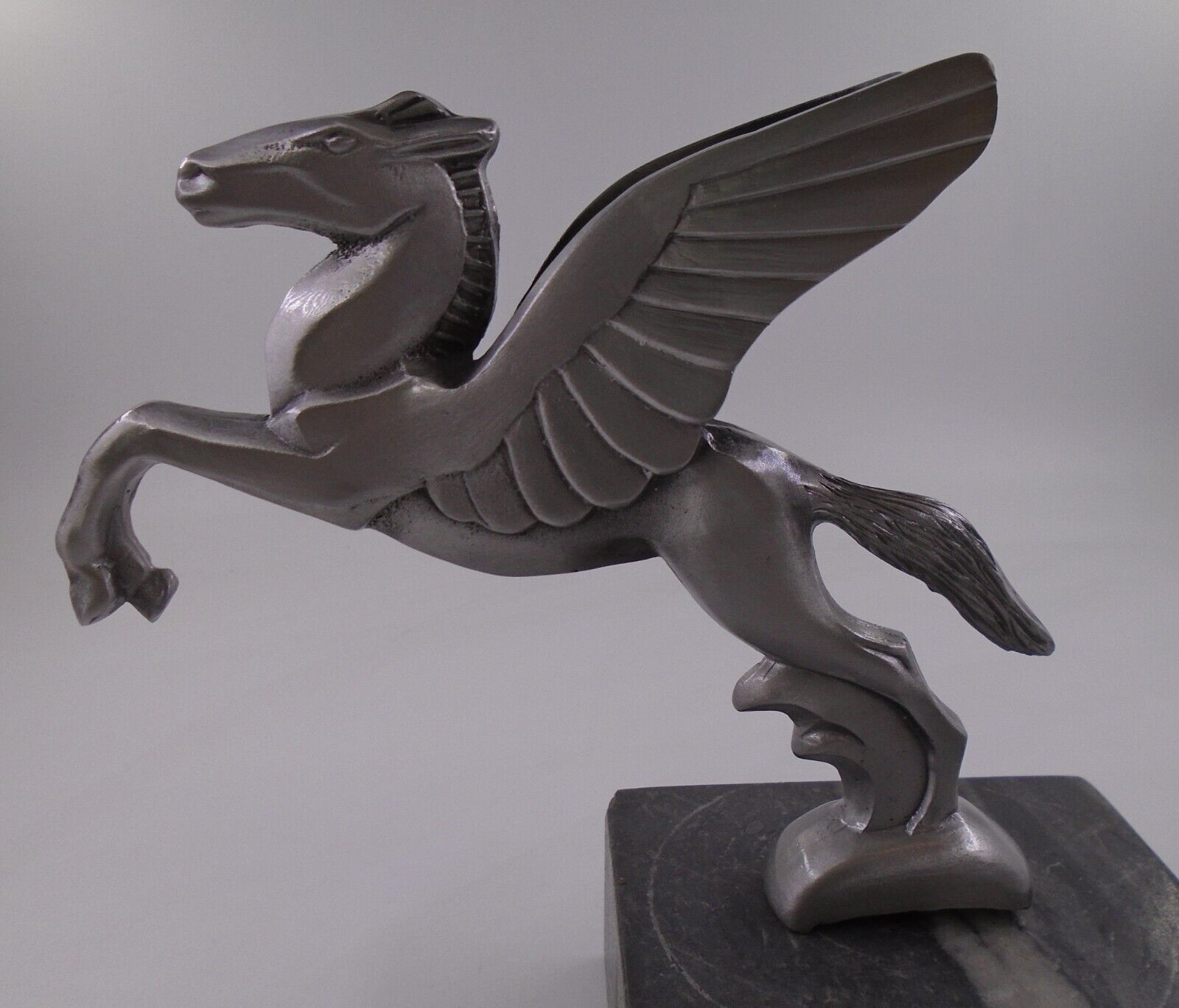 rare pegasus  greek mythology flying horse  hotrod ratrod car hood ornament
