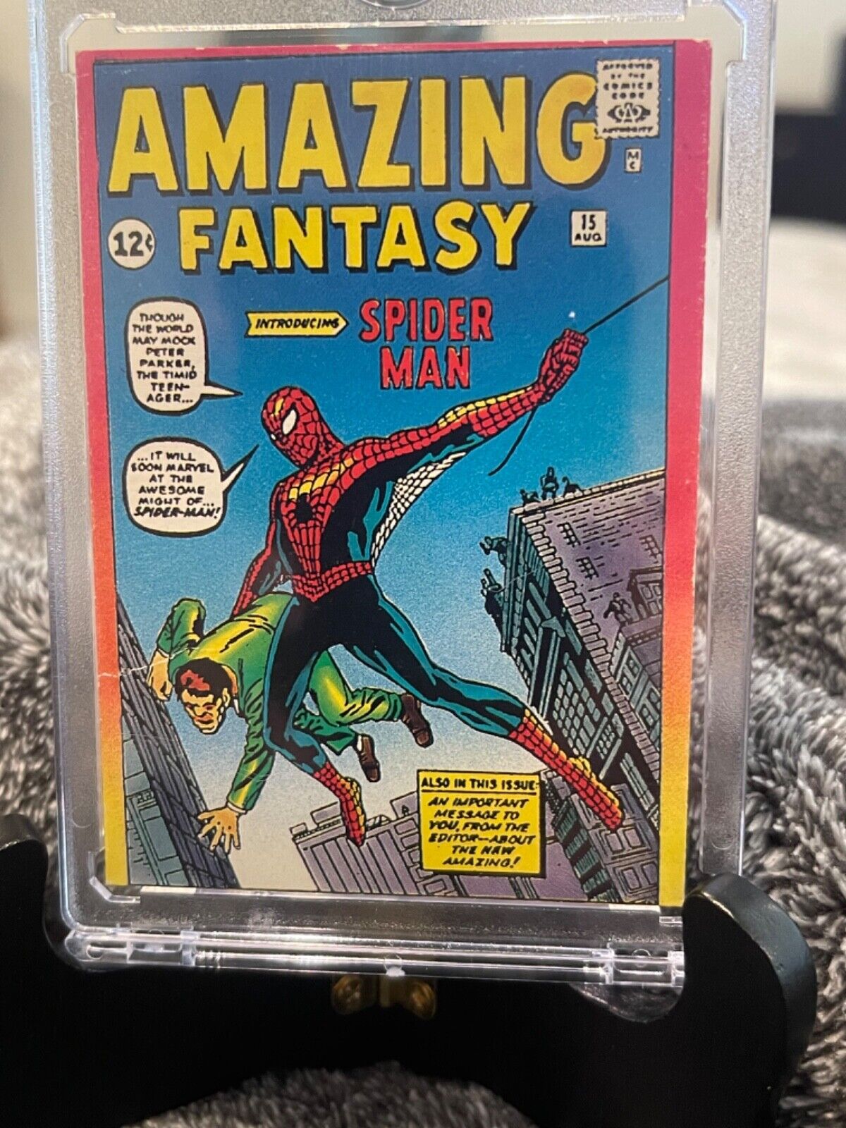 1992 Spider-Man Amazing Fantasy Comics Stan Lee Auto