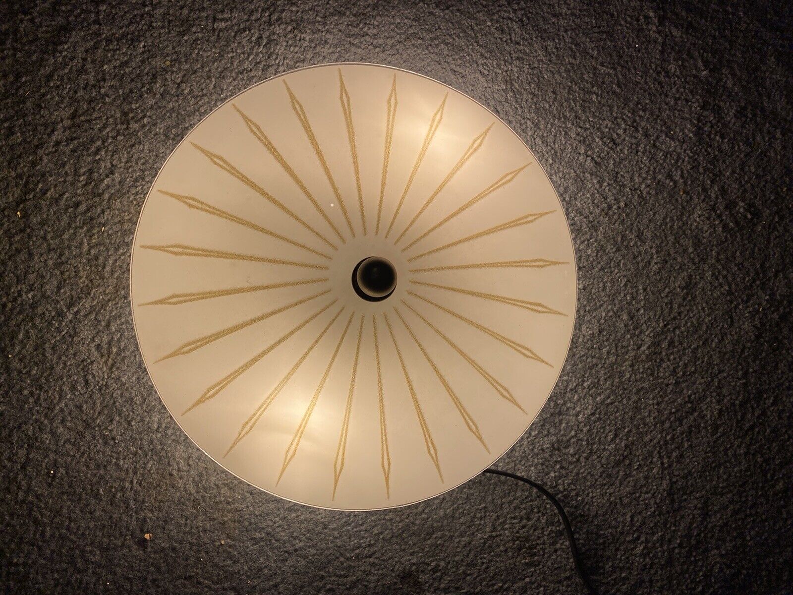 Mid Century Sunburst Starburst Semi Flush Mount Ceiling Light Lamp Fixture 12”