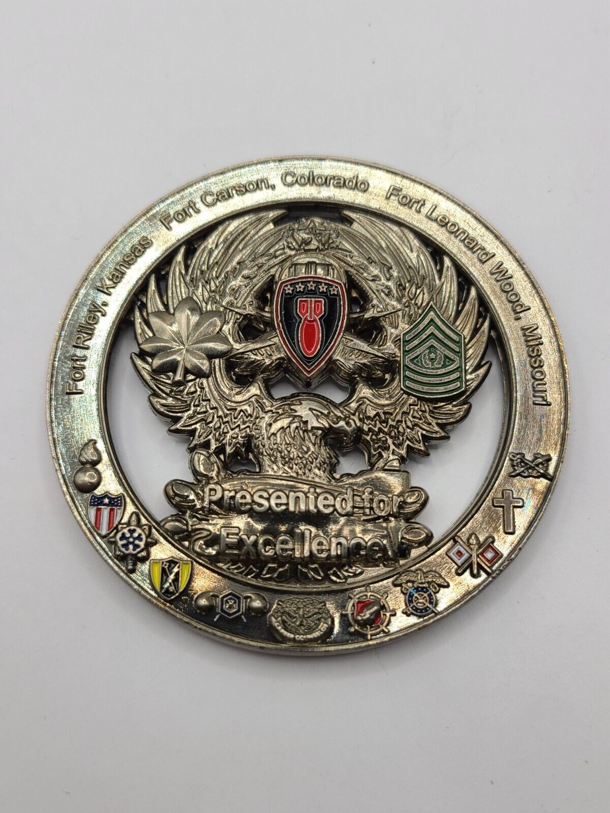 774th EOD CO 764th EOD CO 749th EOD CO Army Presented For Excellence Coin (READ)