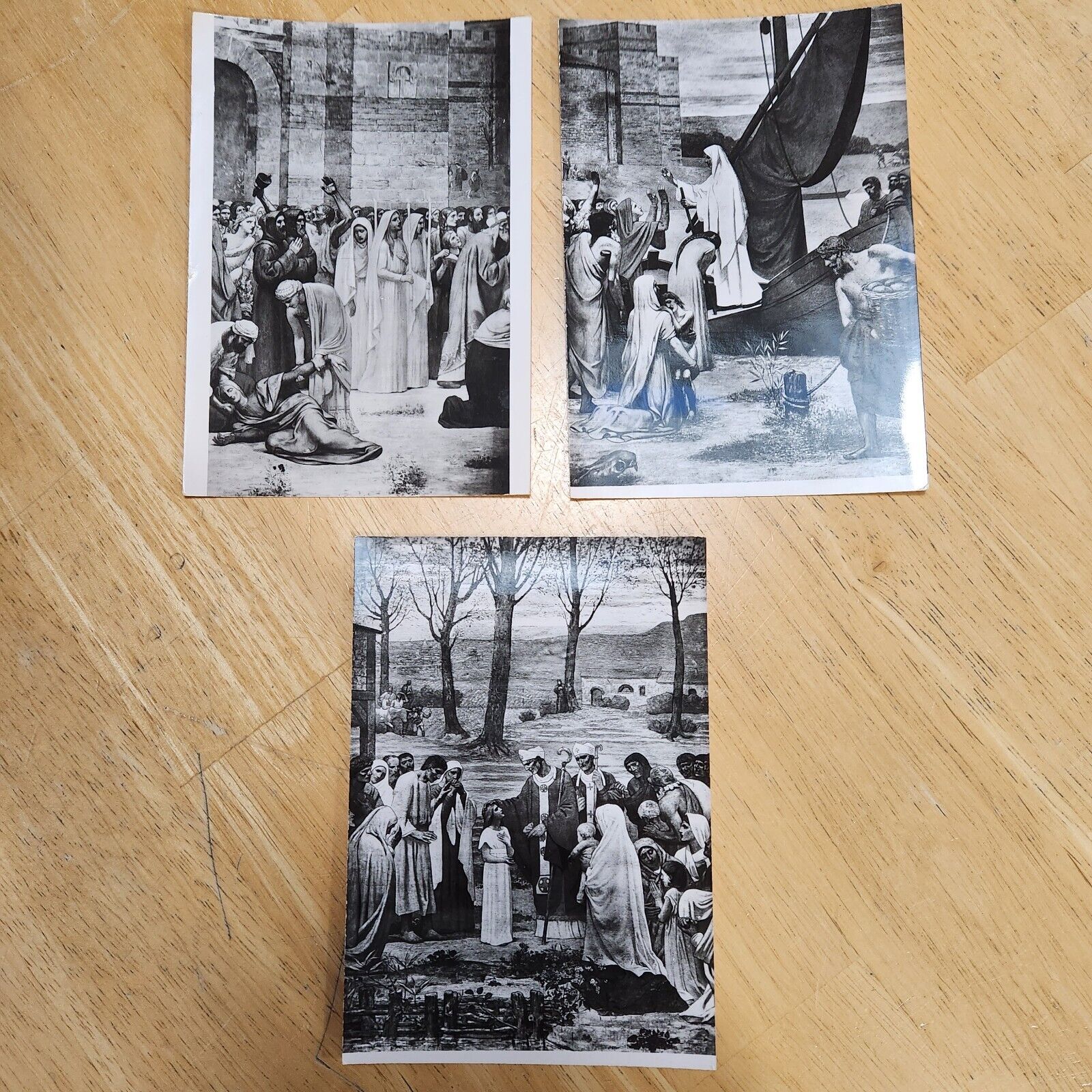 1950s Postcard Paris France Sainte Genevieve Puvis De Chavannes Unposted 3