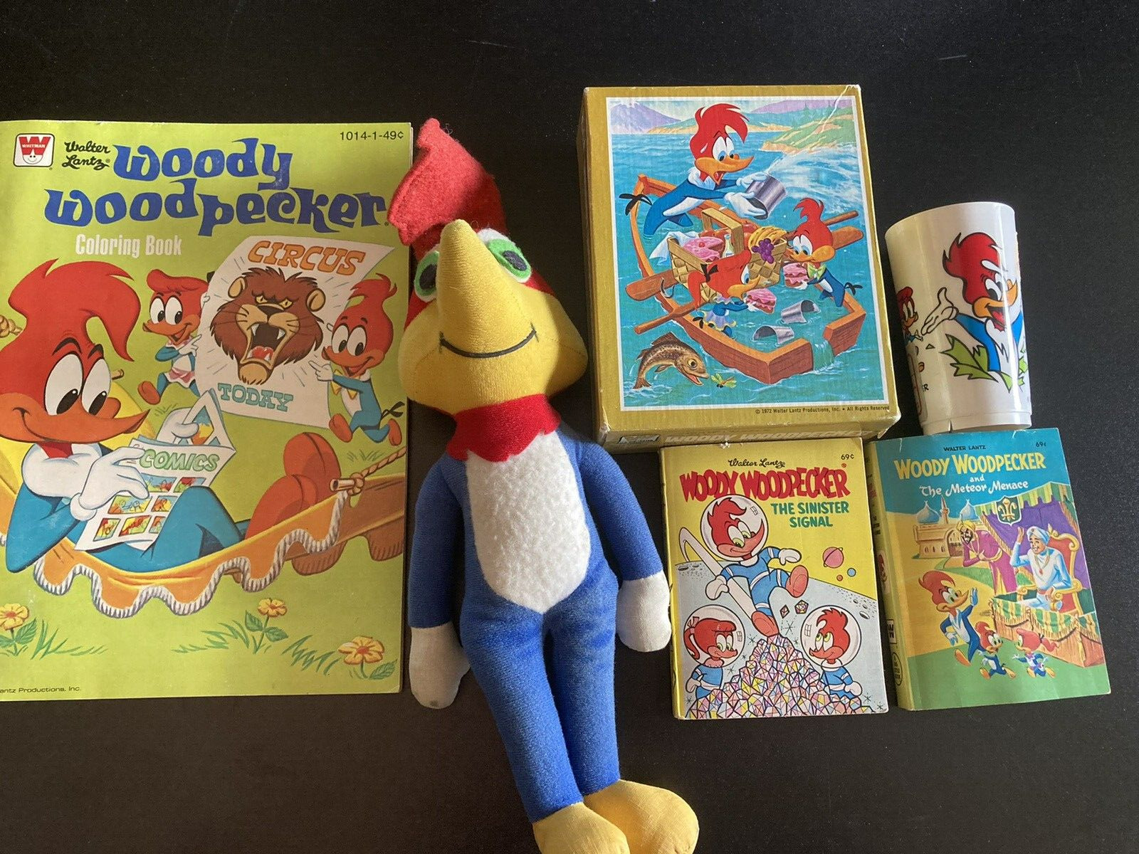 Large All Vintage WOODY WOODPECKER Group, You Get Everything Shown, Great Shape