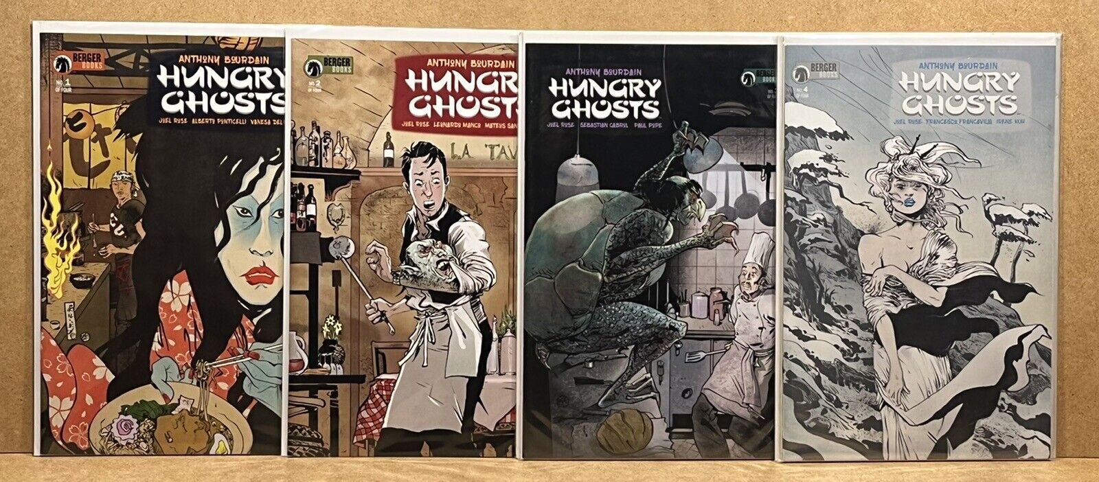 Anthony Bourdain\'s Hungry Ghosts Full set #1-4  - Dark Horse/Berger Books Horror