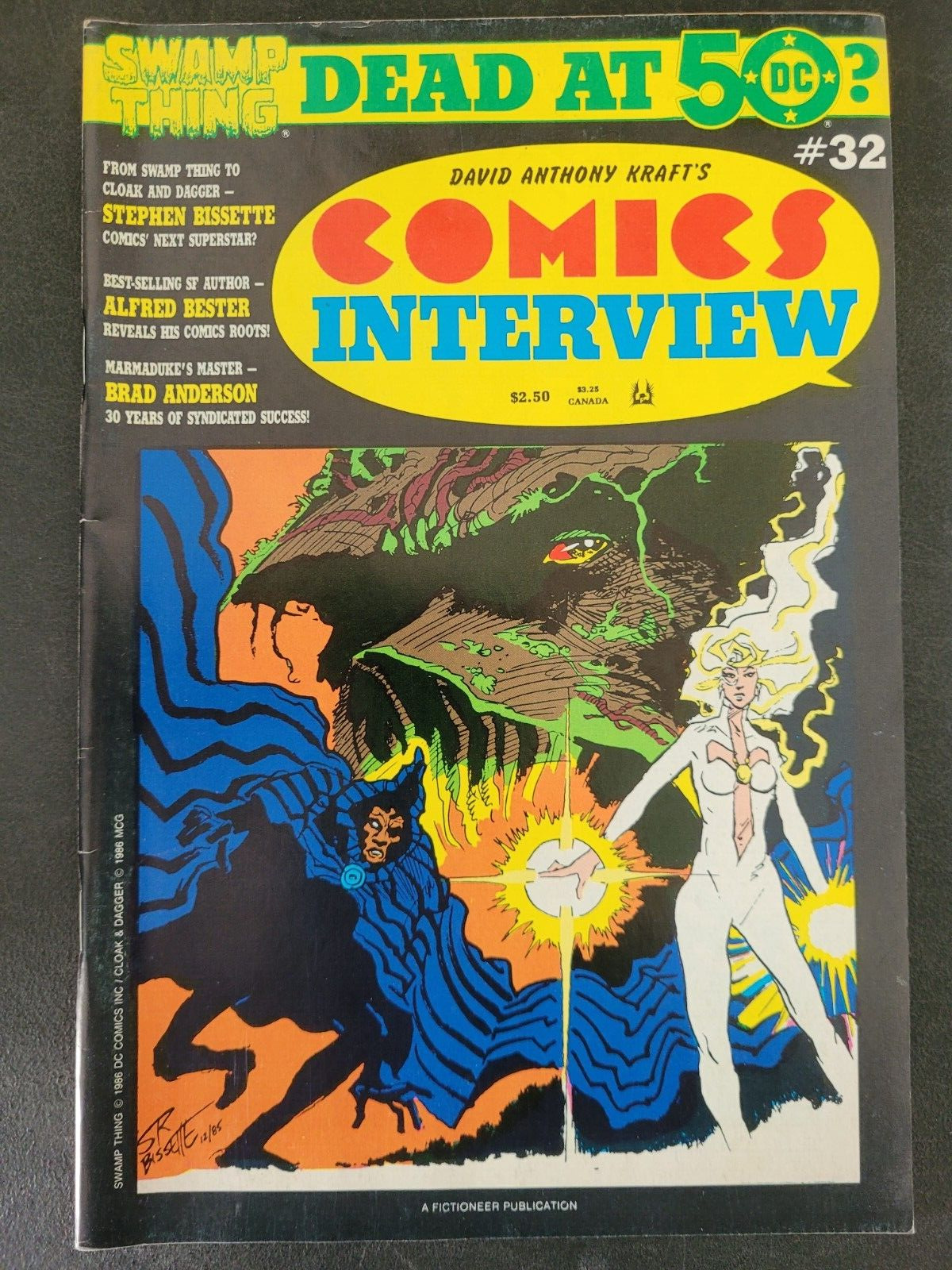 DAVID ANTHONY KRAFT\'S COMICS INTERVIEW MAGAZINE #32 1986 Stephen Bissette Cover