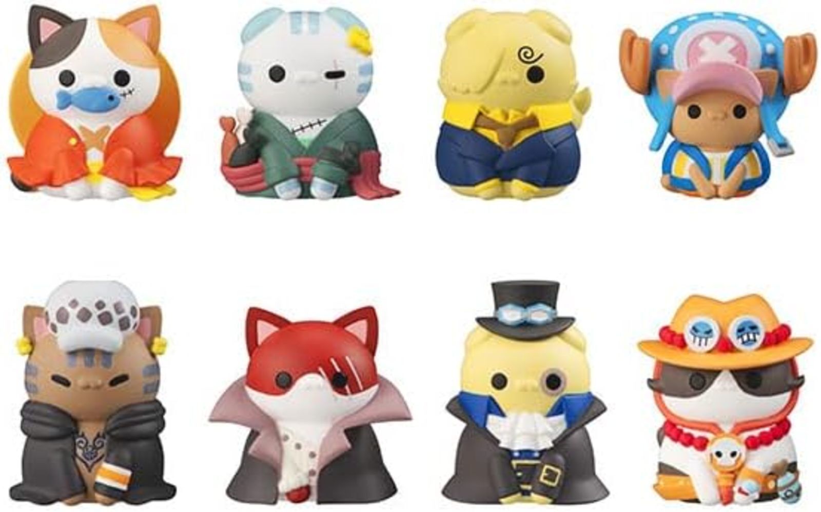 MegaHouse MEGA CAT PROJECT ONE PIECE Nyan Piece Meow All of 8 type Figure F/S