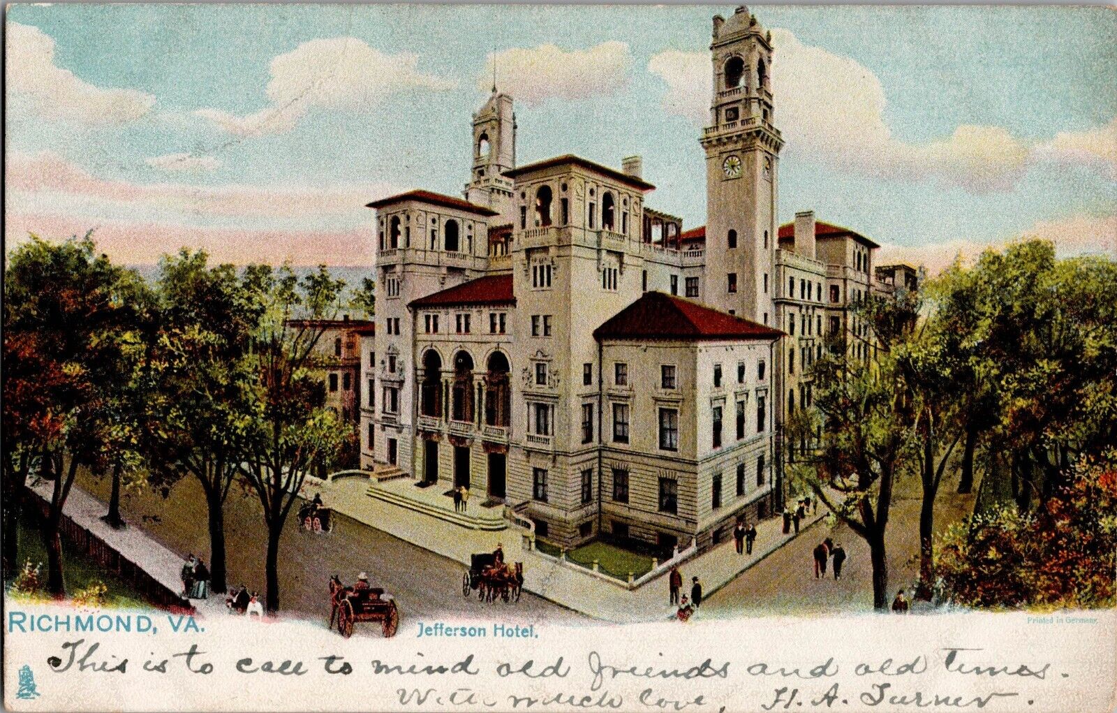 c 1905 Richmond, Virginia St. Paul\'s Church & Hotel Richmond Antique Postcard