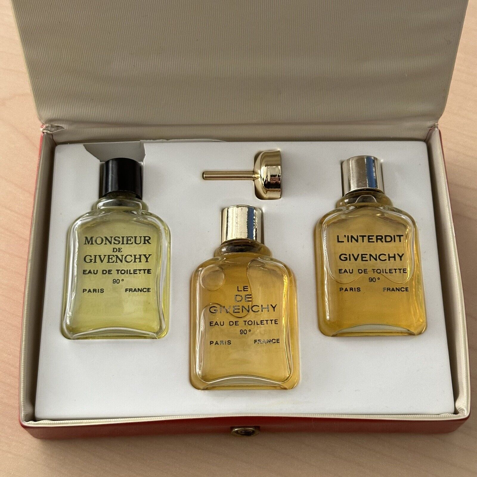Vtg Givenchy Perfume Eau De Toilette Set of 3 - L\'interdit, Monsieur, Le De