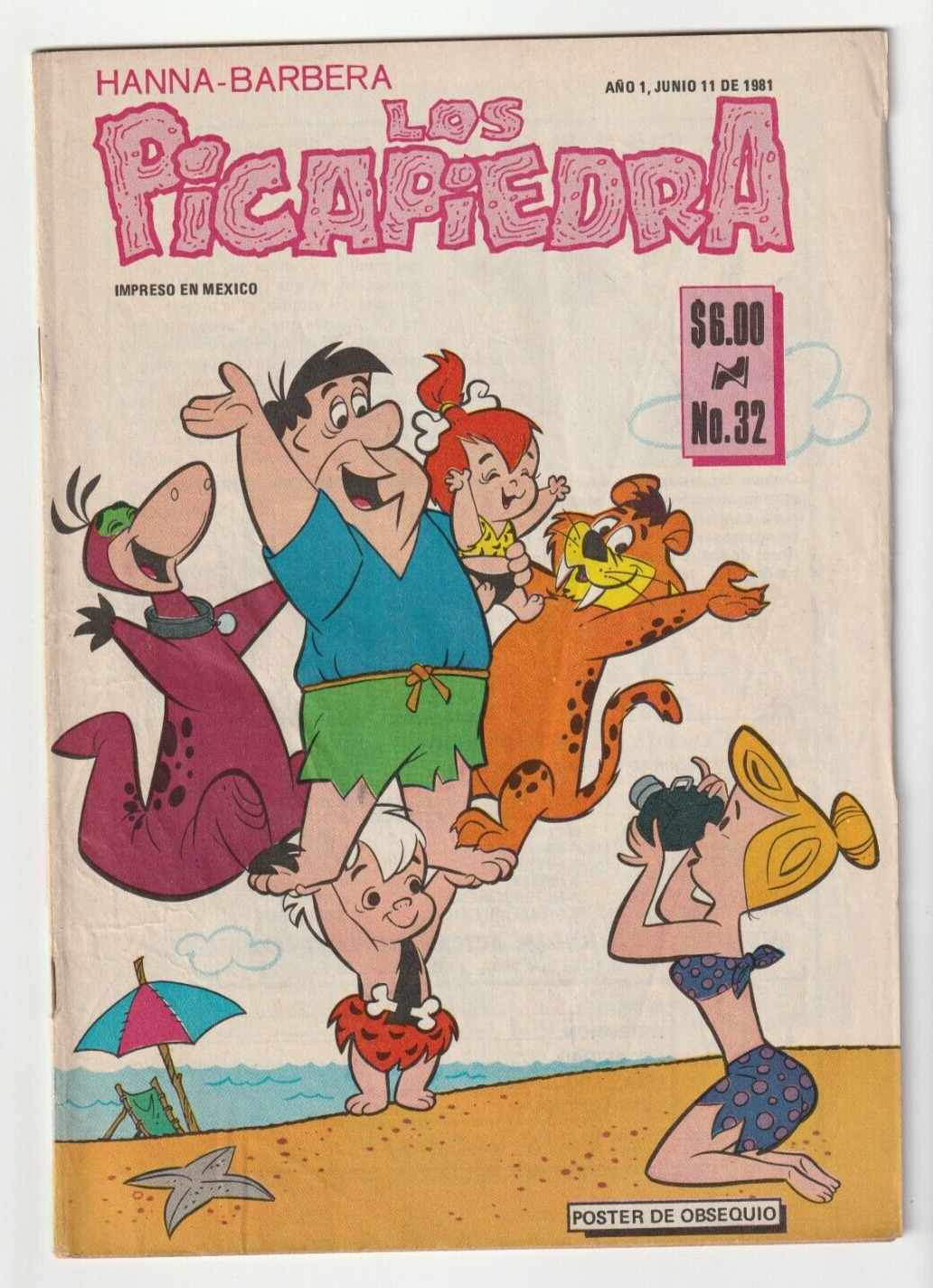 Los Picapiedra #32 - Flintstones #29 - Mexican Edition - Novedades 1981