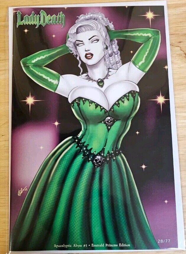Lady Death - Apocalyptic Abyss Emerald Princess Edition - Unsigned NM 