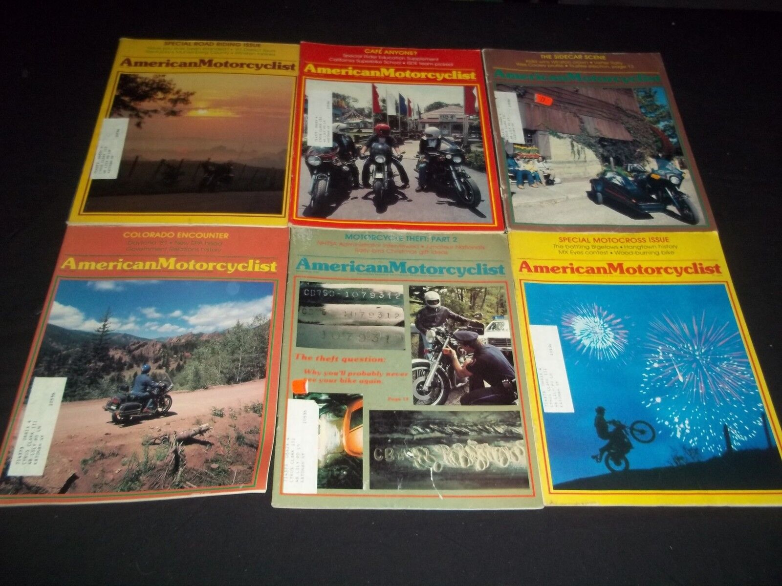 1981 AMERICAN MOTORCYCLIST MAGAZINE LOT OF 10 ISSUES - FAST BIKES - M 497