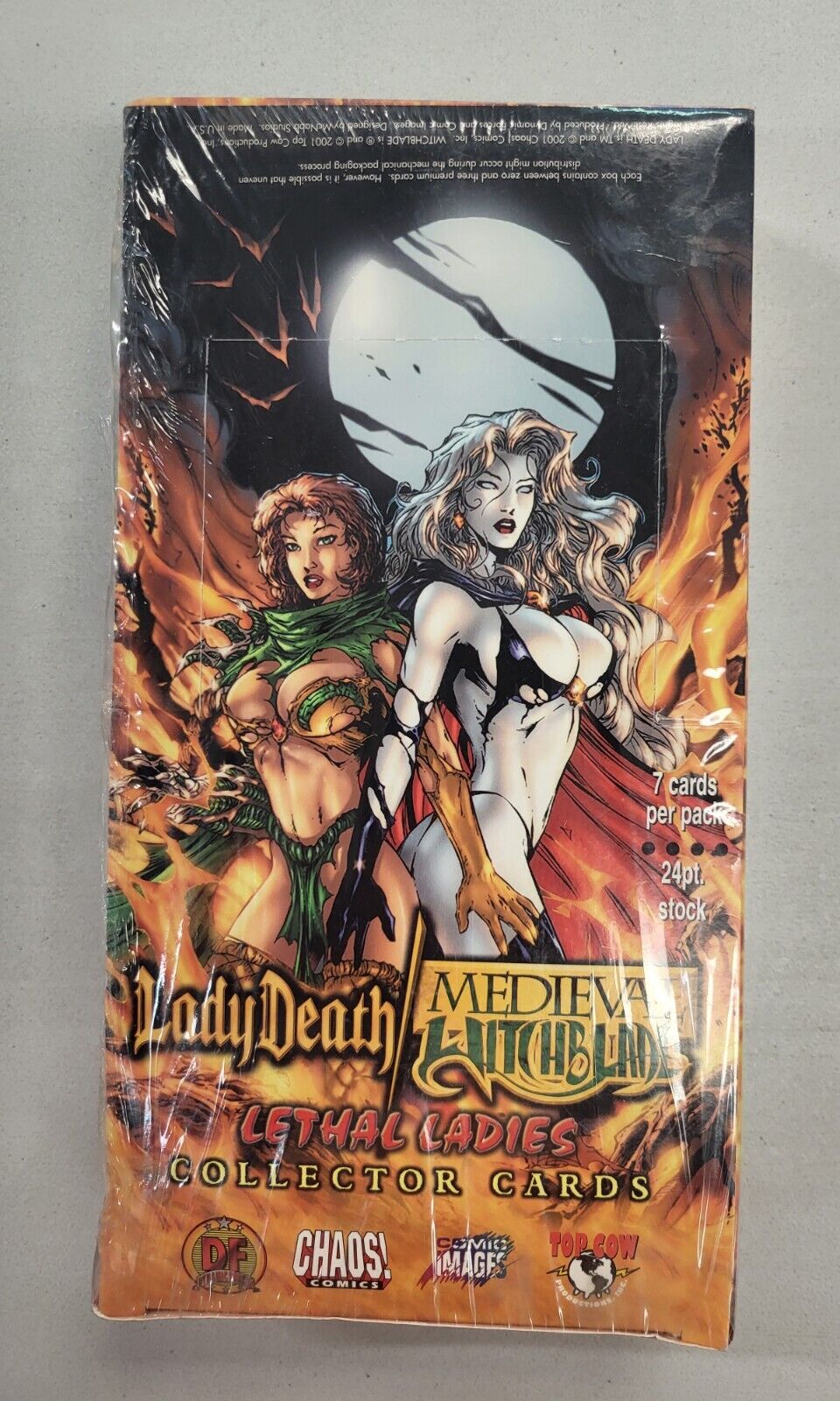 2001 Lady Death/Medieval Witchblade Lethal Ladies Trading Cards Box NEW SEALED